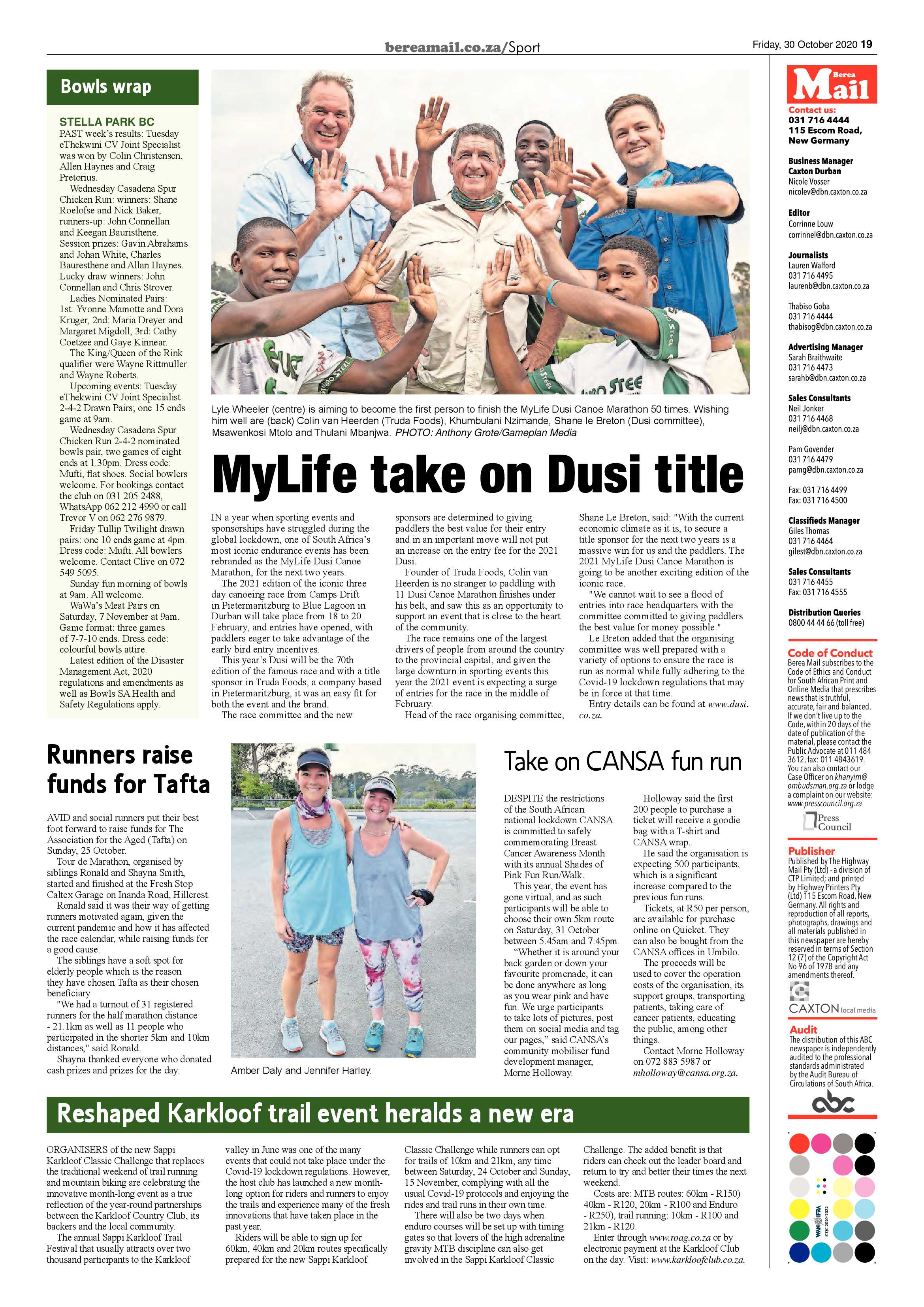 Berea Mail 30 October 2020 page 19