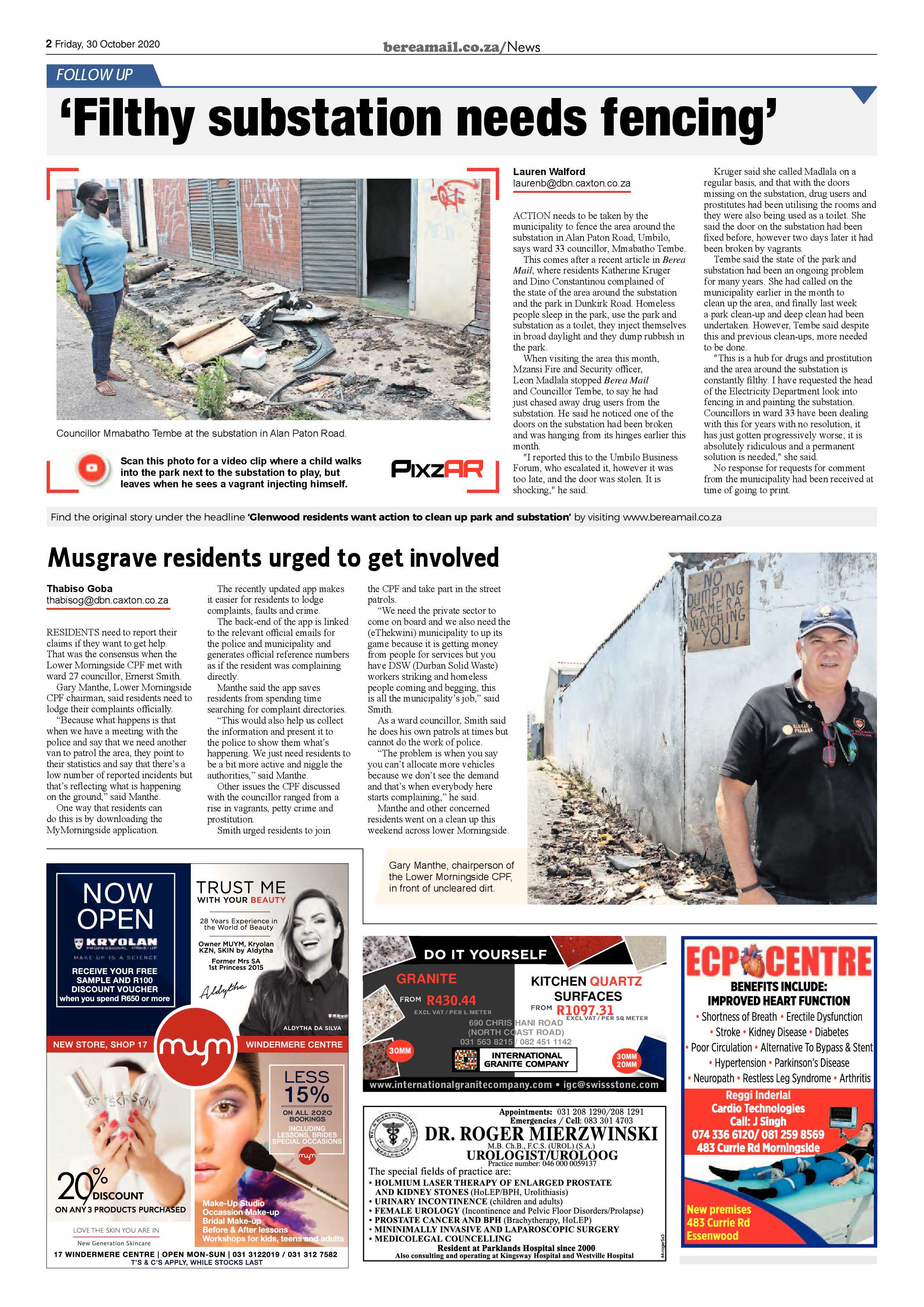 Berea Mail 30 October 2020 page 2
