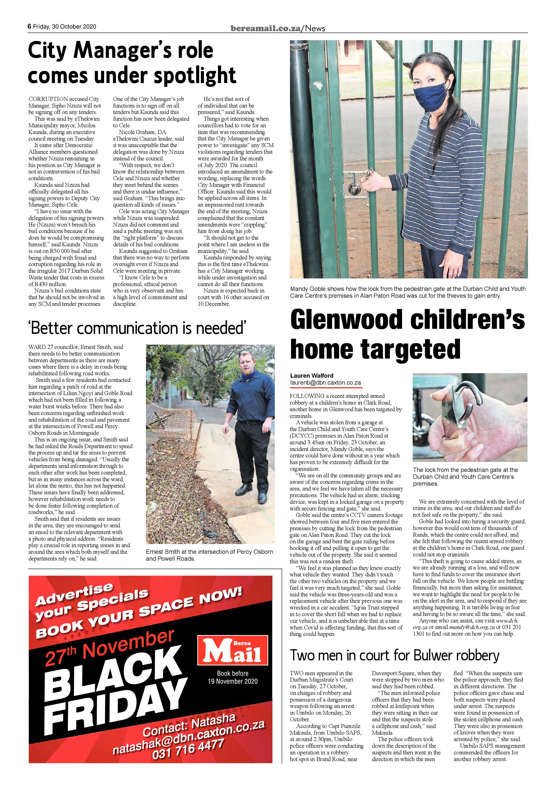 Berea Mail 30 October 2020 page 6
