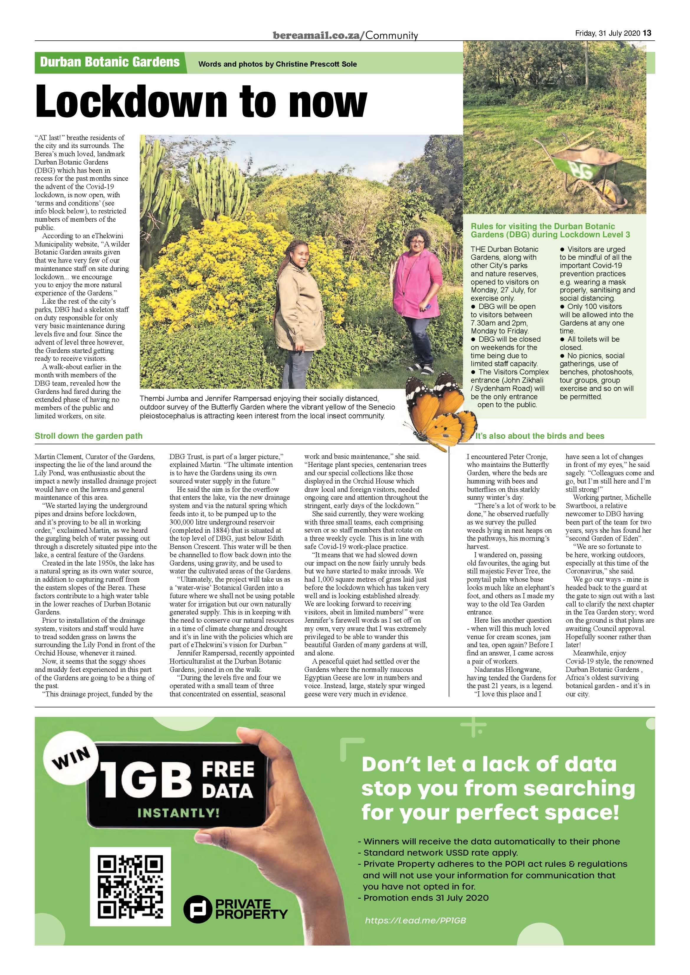 Berea Mail 31 July 2020 page 13