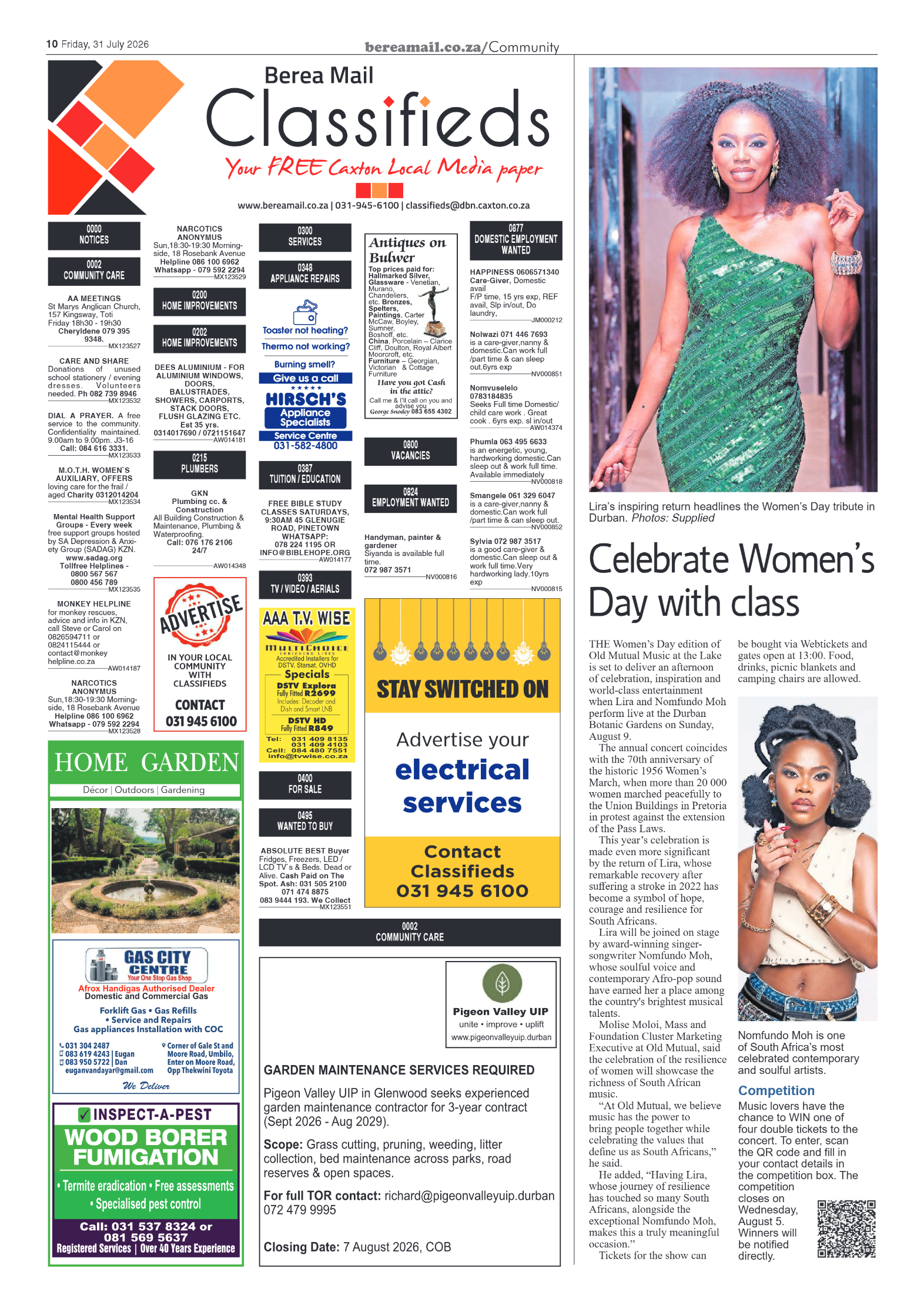 Berea Mail 31 July 2026 page 10