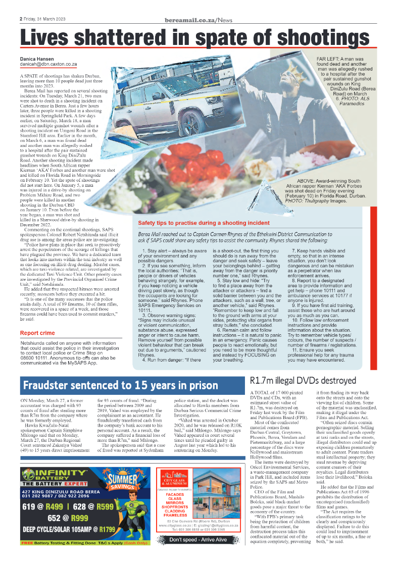 Berea Mail 31 March 2023 page 2