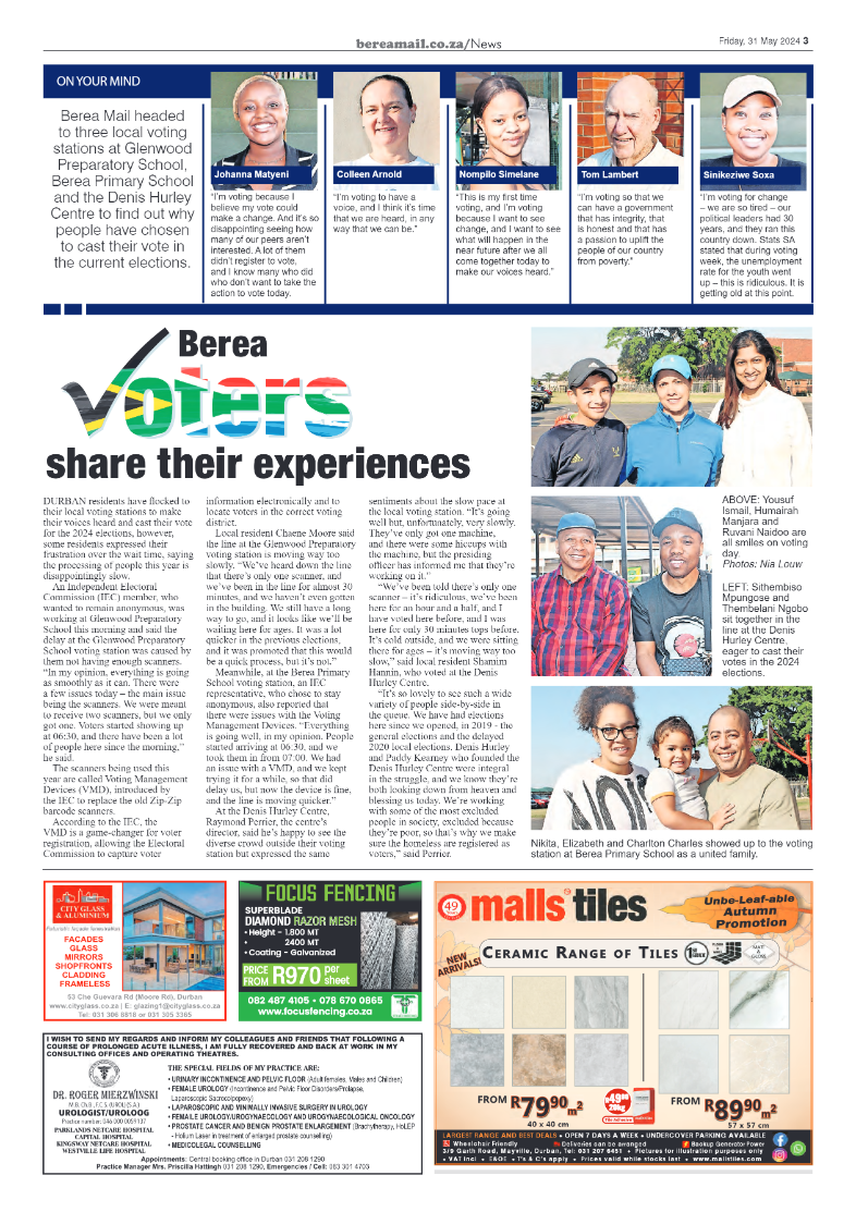 Berea Mail 31 May 2024 page 3