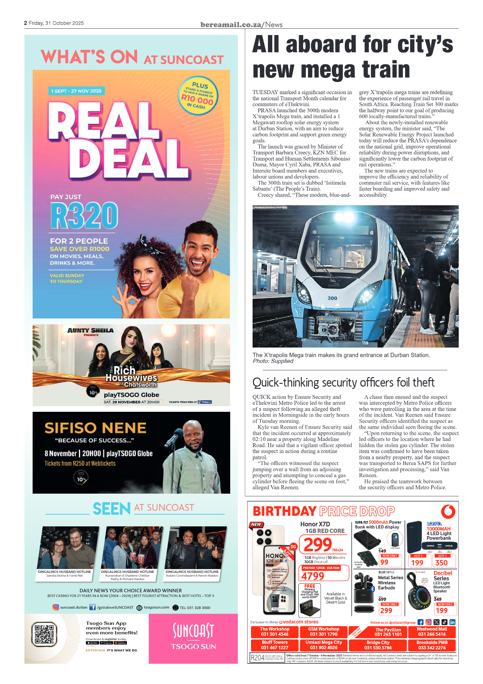 Berea Mail 31 October 2025 page 2