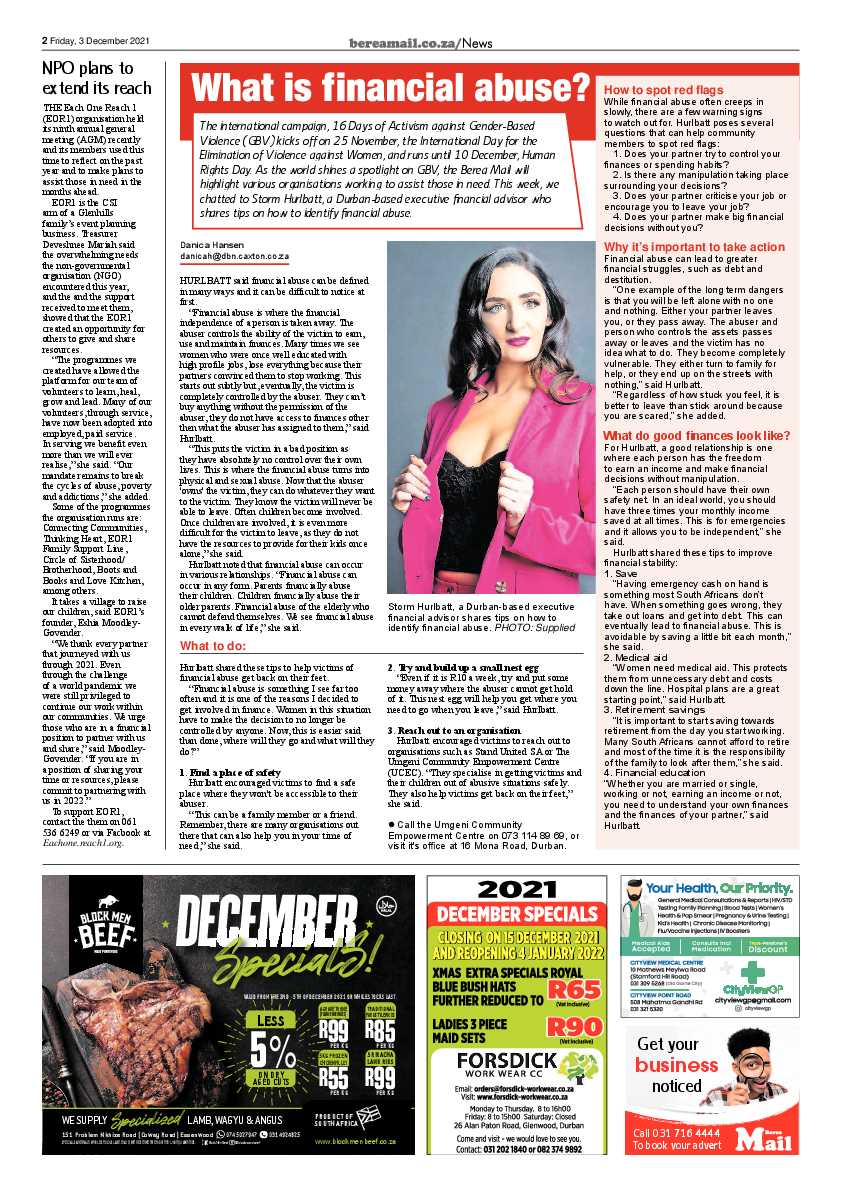Berea Mail 3 December 2021 page 2