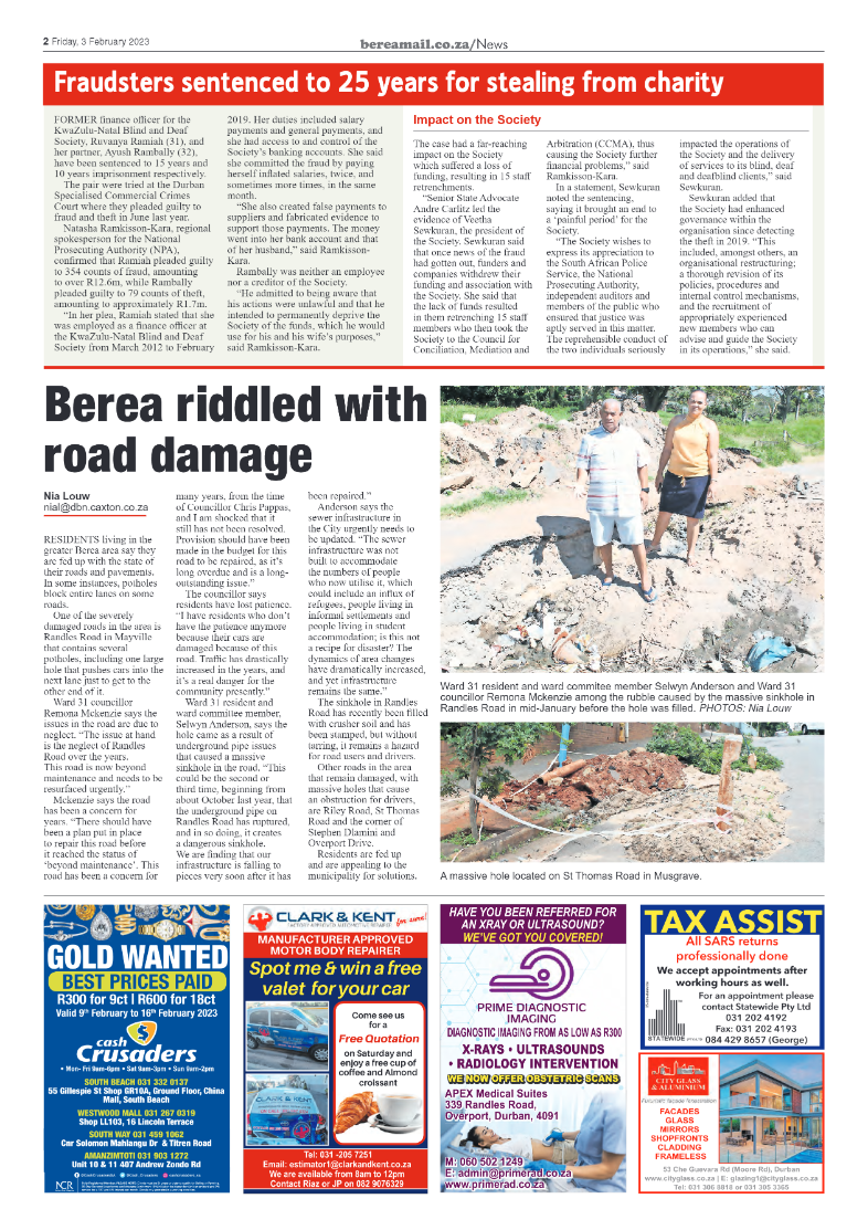 Berea Mail 3 February 2023 page 2