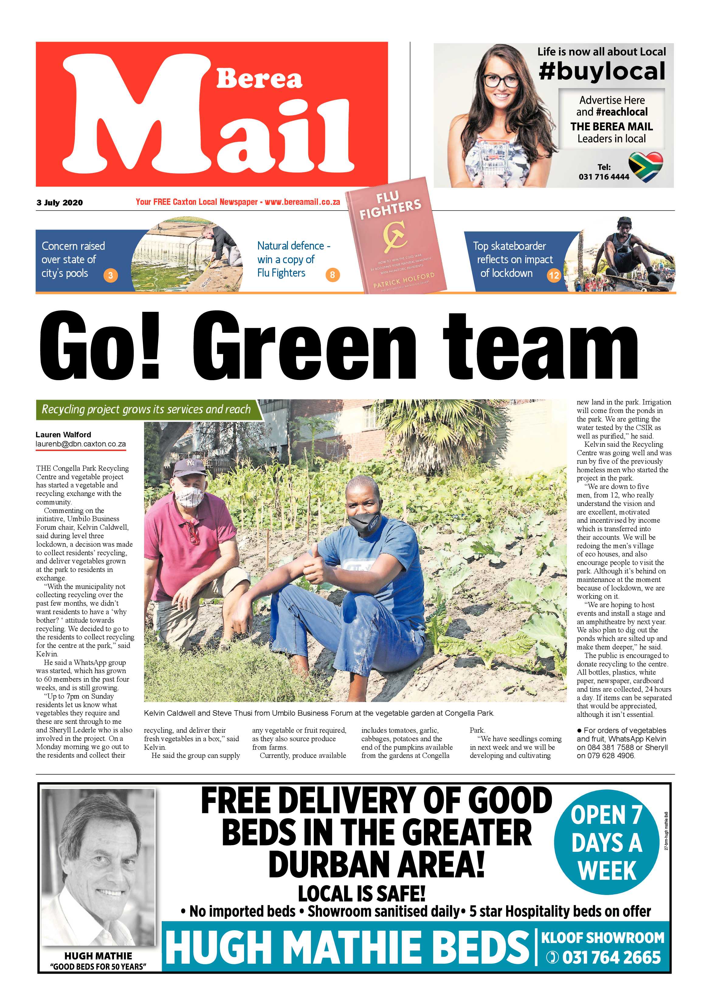 Berea Mail 3 July 2020 page 1