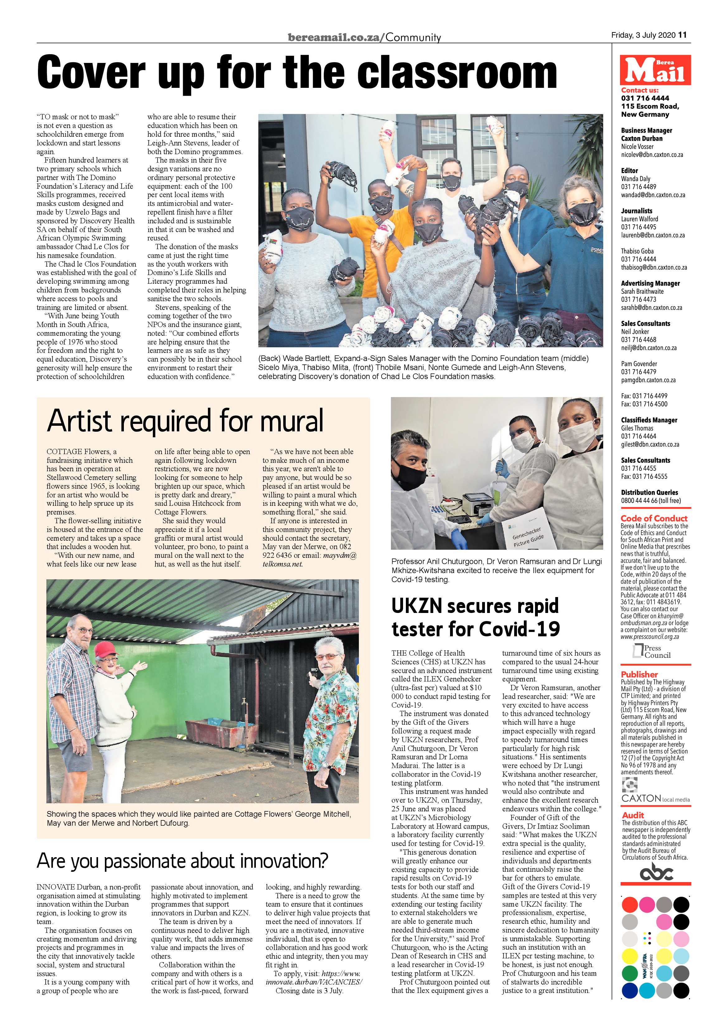 Berea Mail 3 July 2020 page 11