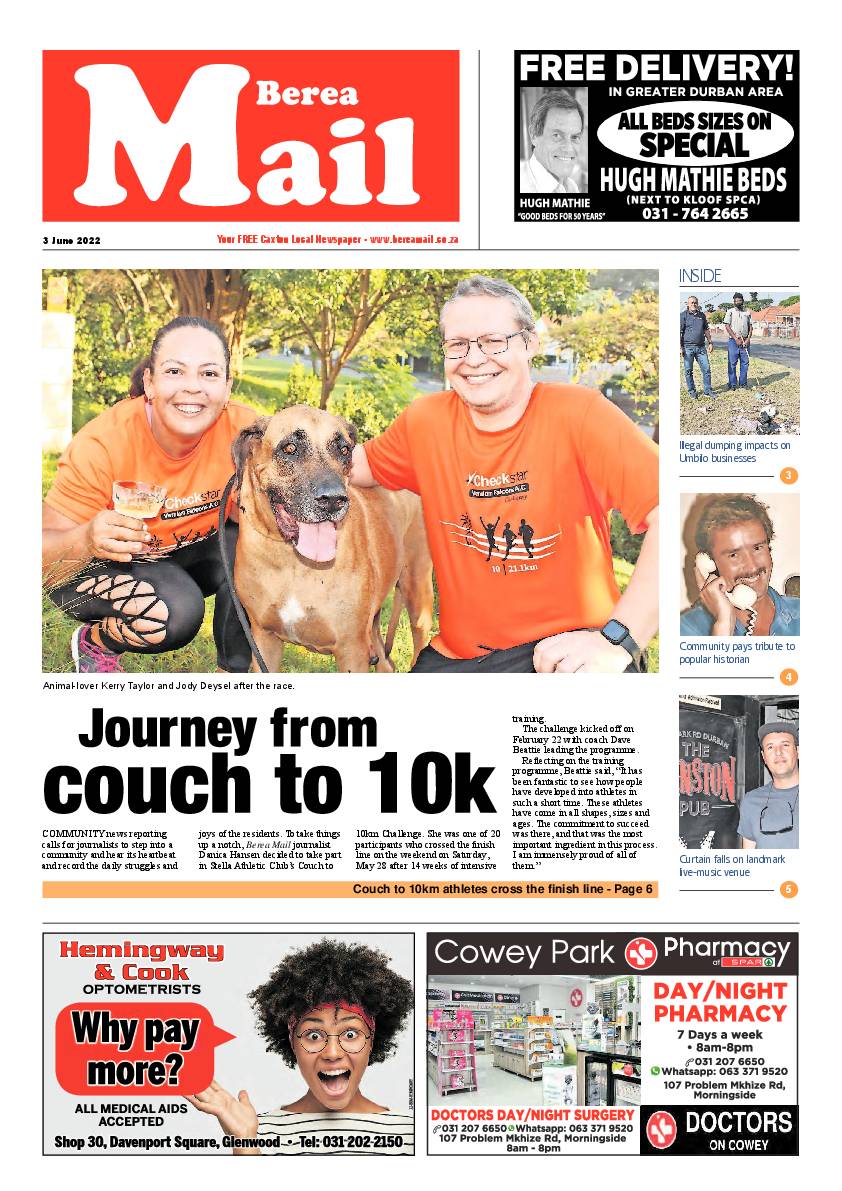 Berea Mail 3 June 2022 page 1