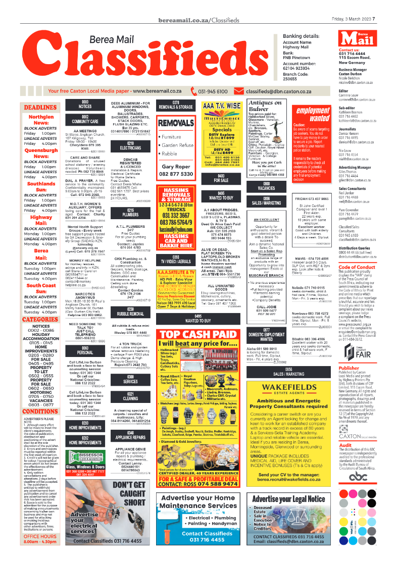 Berea Mail 3 March 2023 page 7