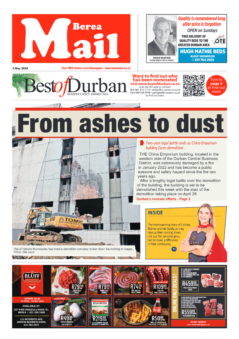 Berea Mail 3 May 2024 page 1