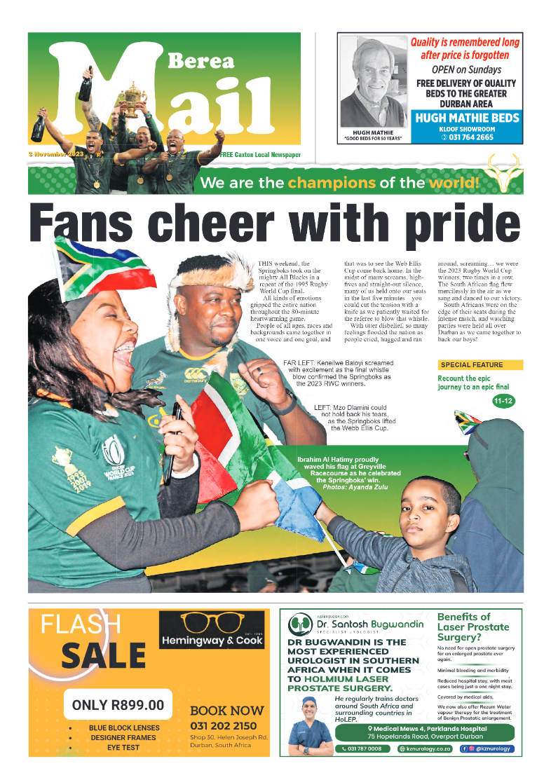 Berea Mail 3 November 2023 page 1