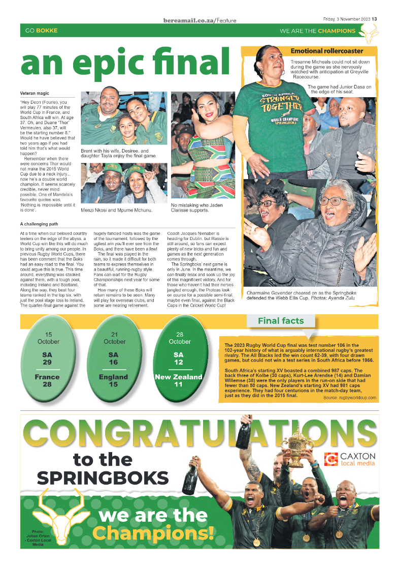 Berea Mail 3 November 2023 page 13