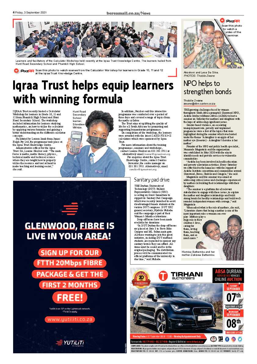 Berea Mail 3 September 2021 page 4