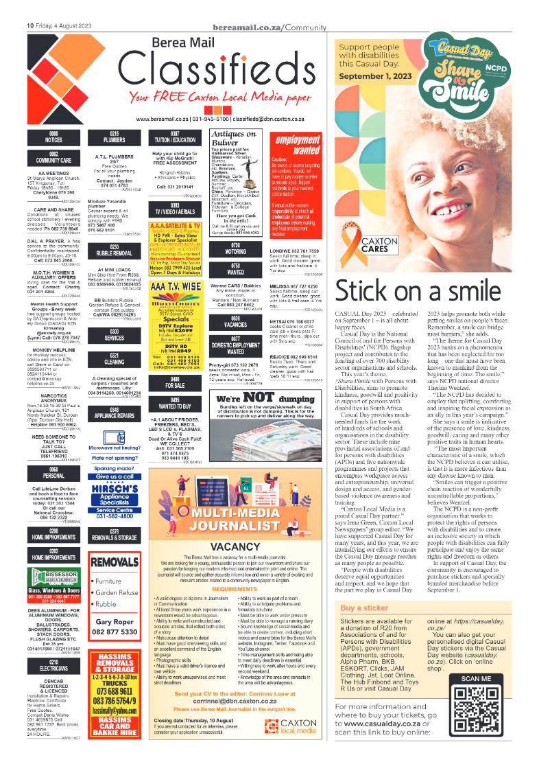 Berea Mail 4 August 2024 page 10