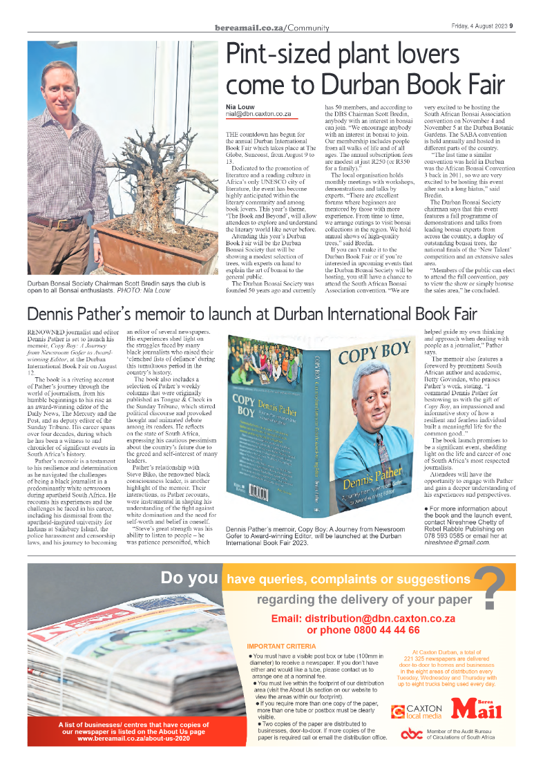 Berea Mail 4 August 2024 page 9