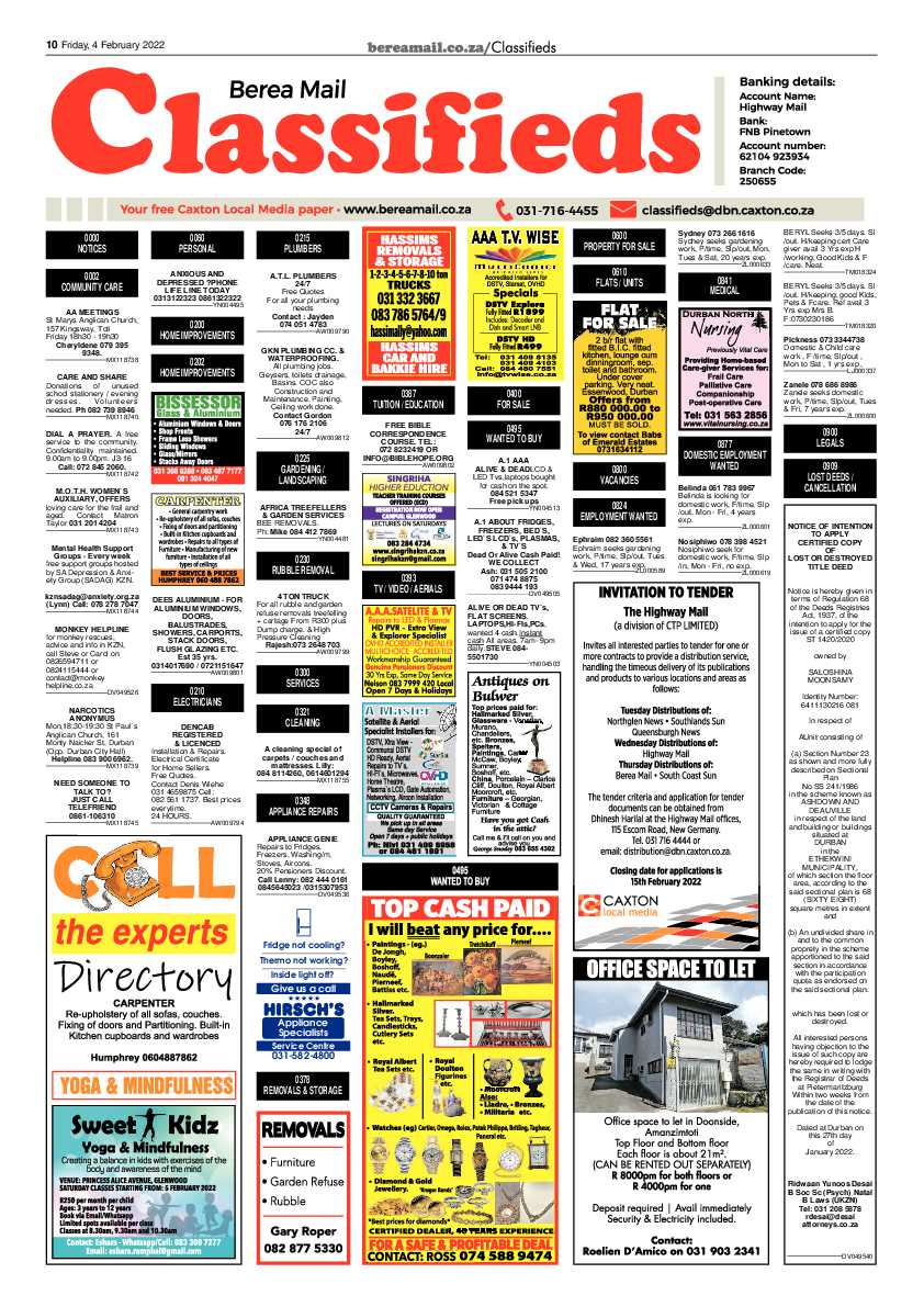 Berea Mail 4 February 2022 page 10