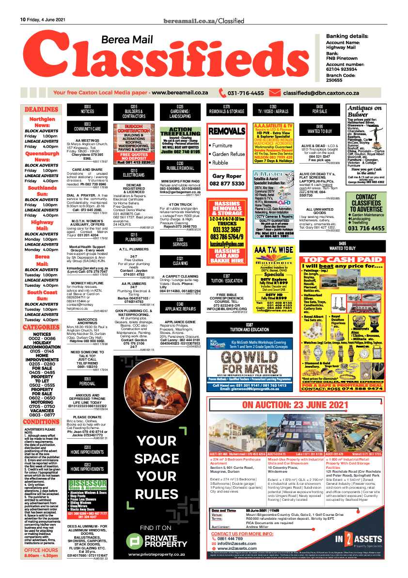 Berea Mail 4 June 2021 page 10