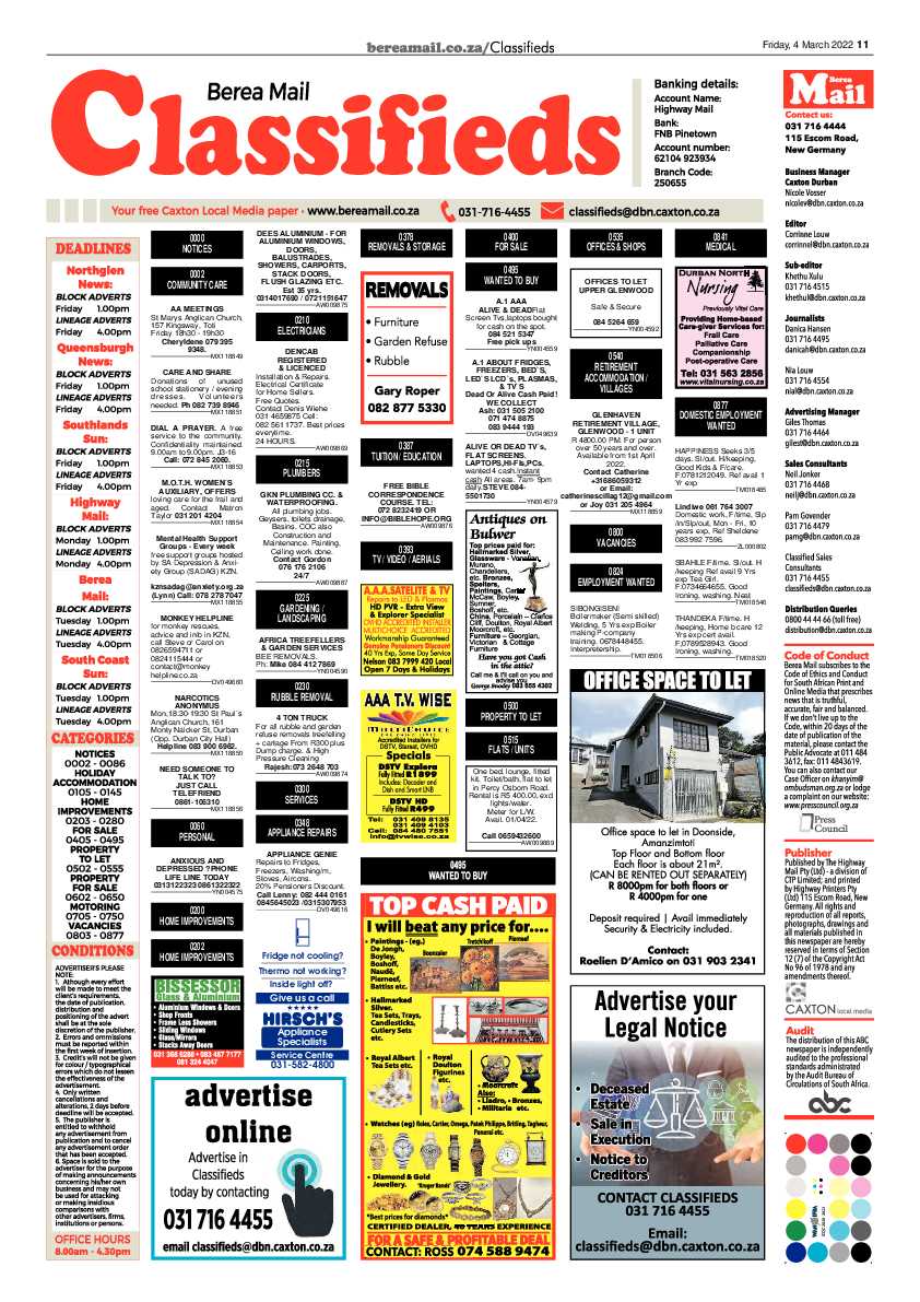 Berea Mail 4 March 2022 page 11