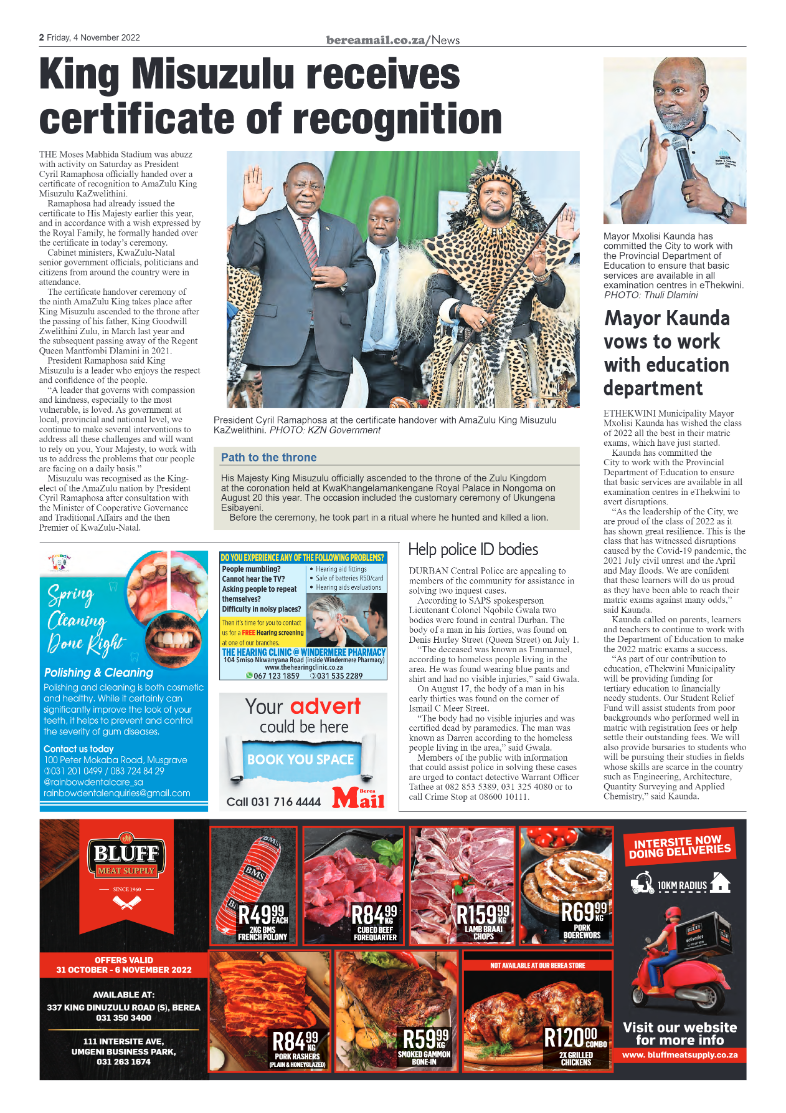 Berea Mail 4 November 2022 page 2