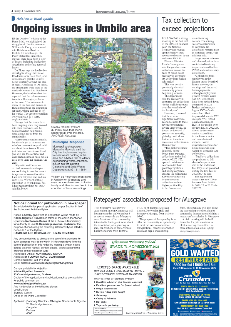 Berea Mail 4 November 2022 page 4