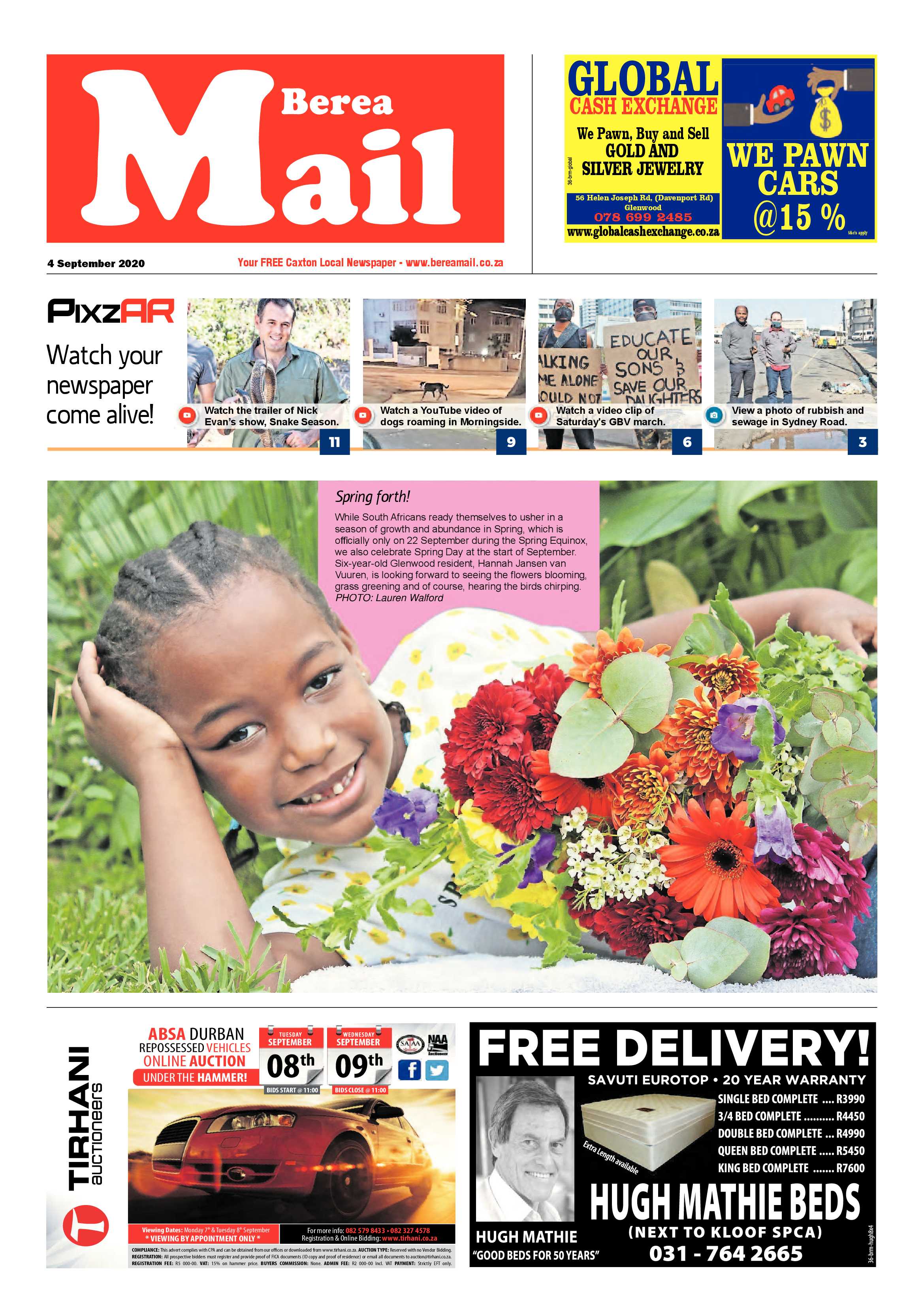 Berea Mail 4 September 2020 page 1