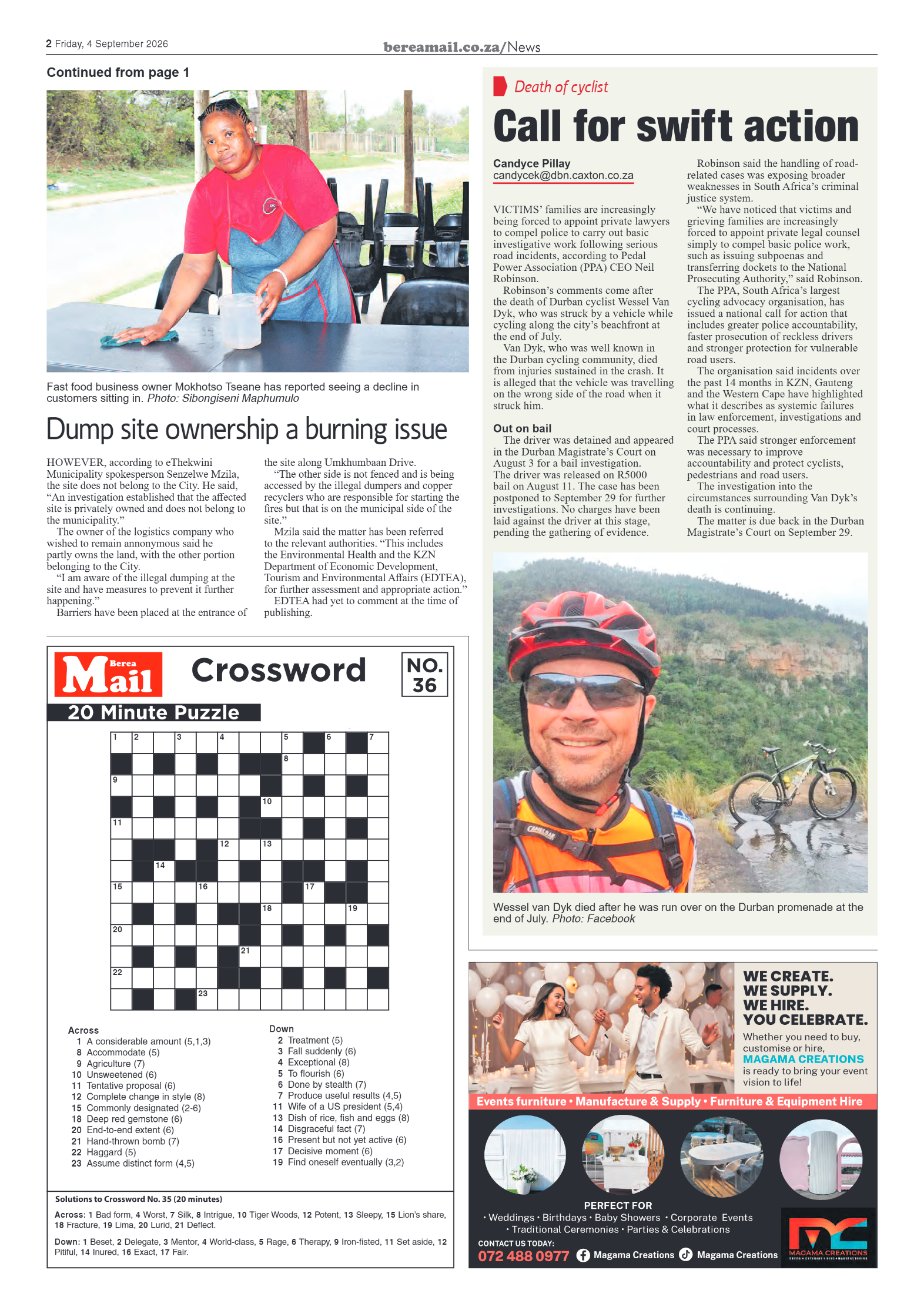 Berea Mail 4 September 2026 page 2