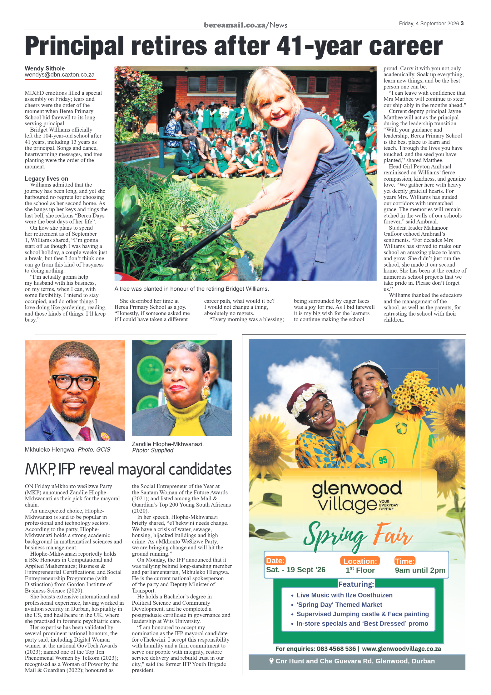 Berea Mail 4 September 2026 page 3