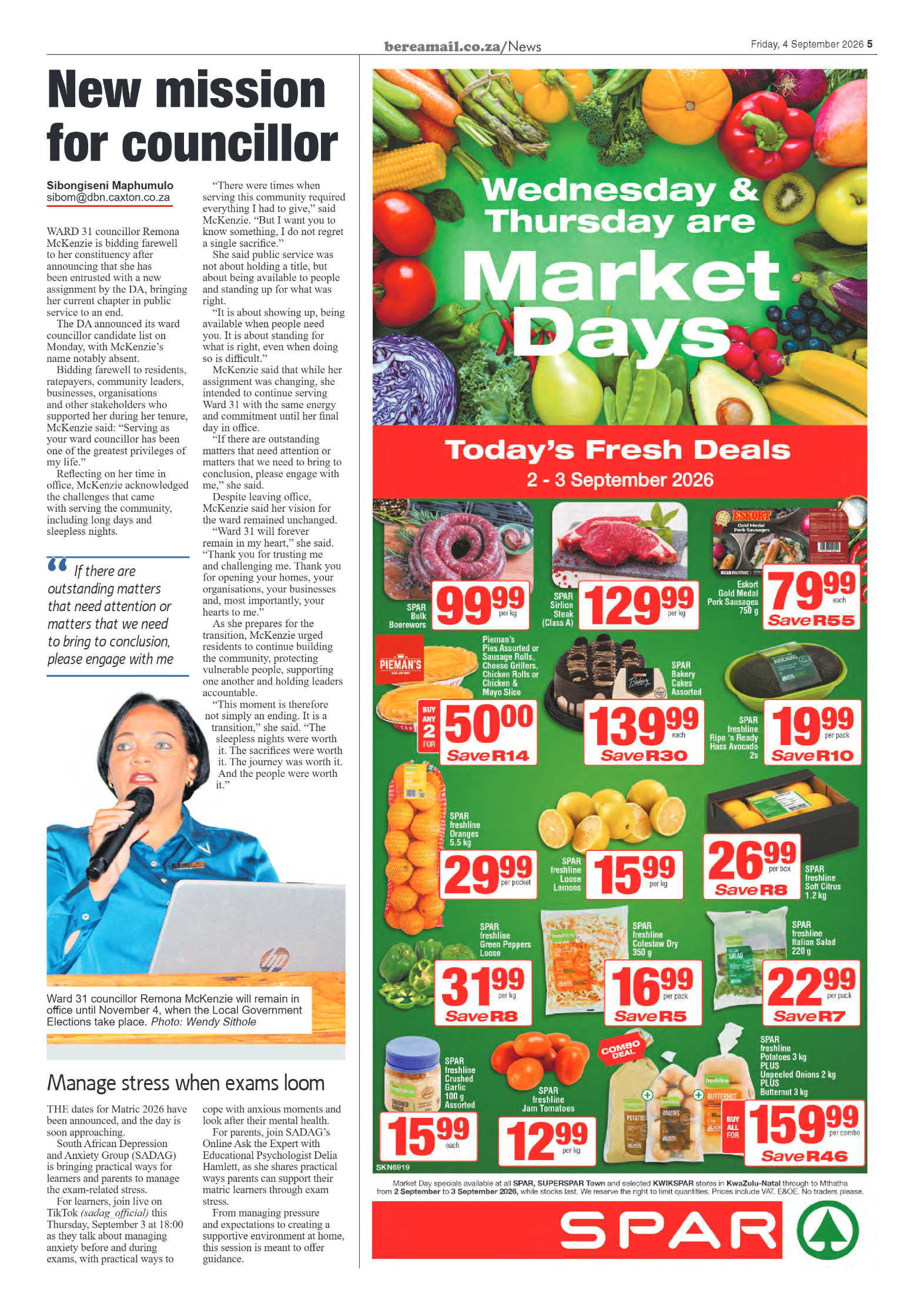 Berea Mail 4 September 2026 page 5