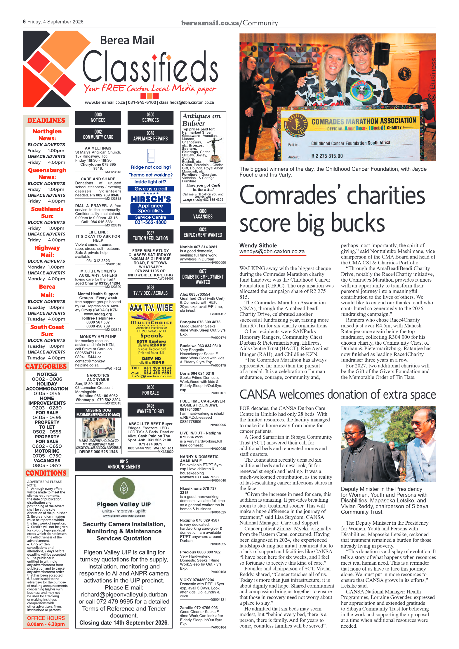 Berea Mail 4 September 2026 page 6