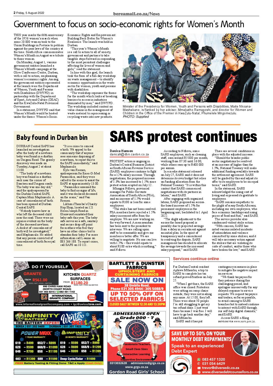Berea Mail 5 August 2022 page 2