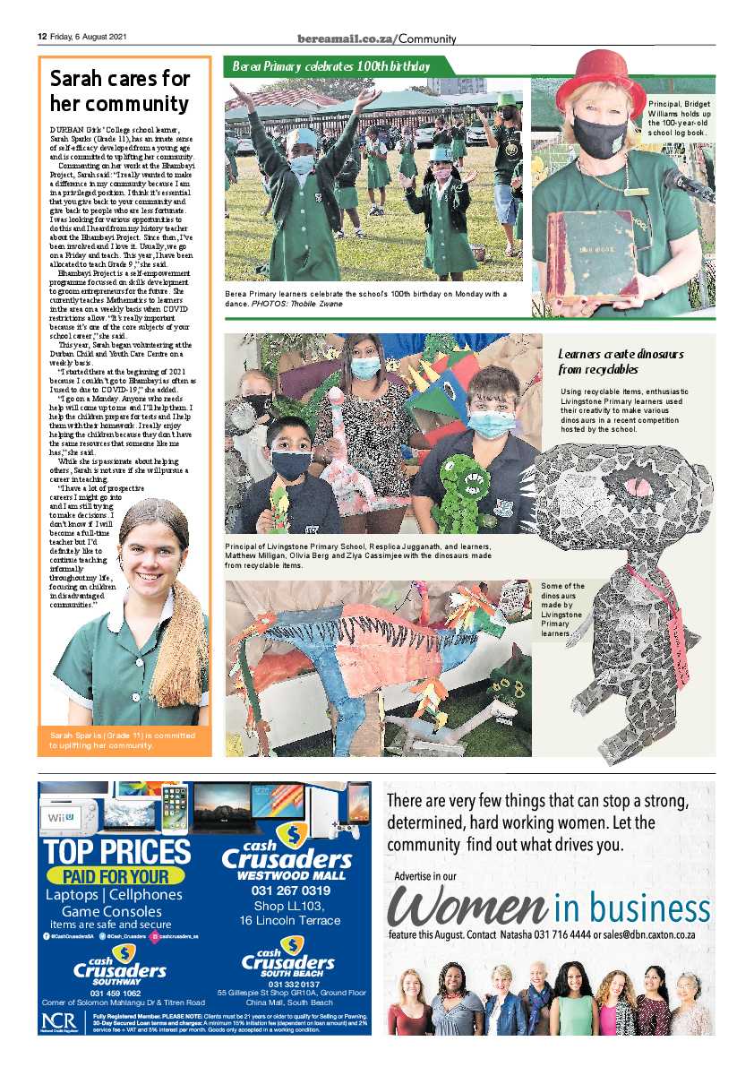 Berea Mail 6 August 2021 page 12