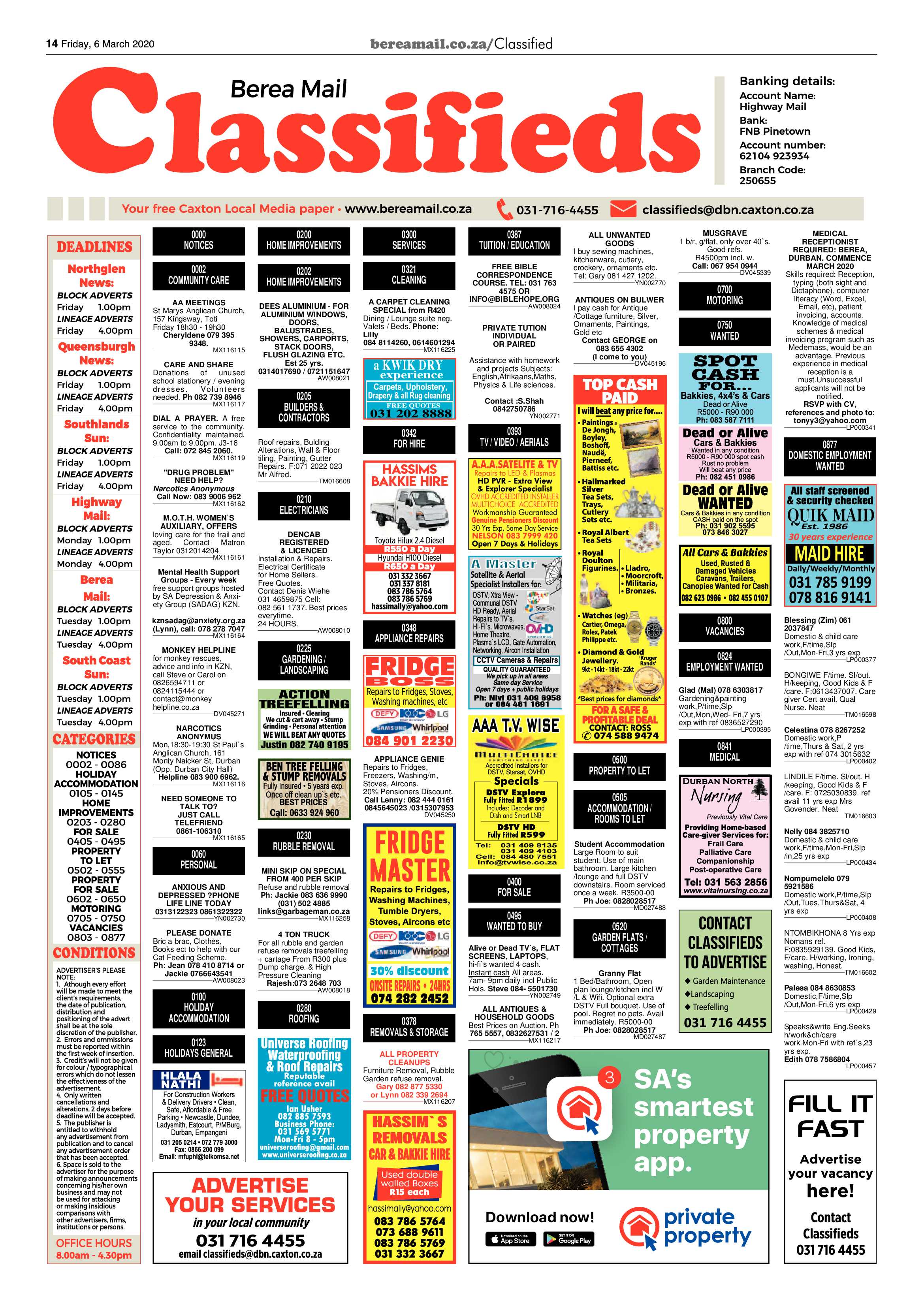 Berea Mail 6 March 2020 page 14