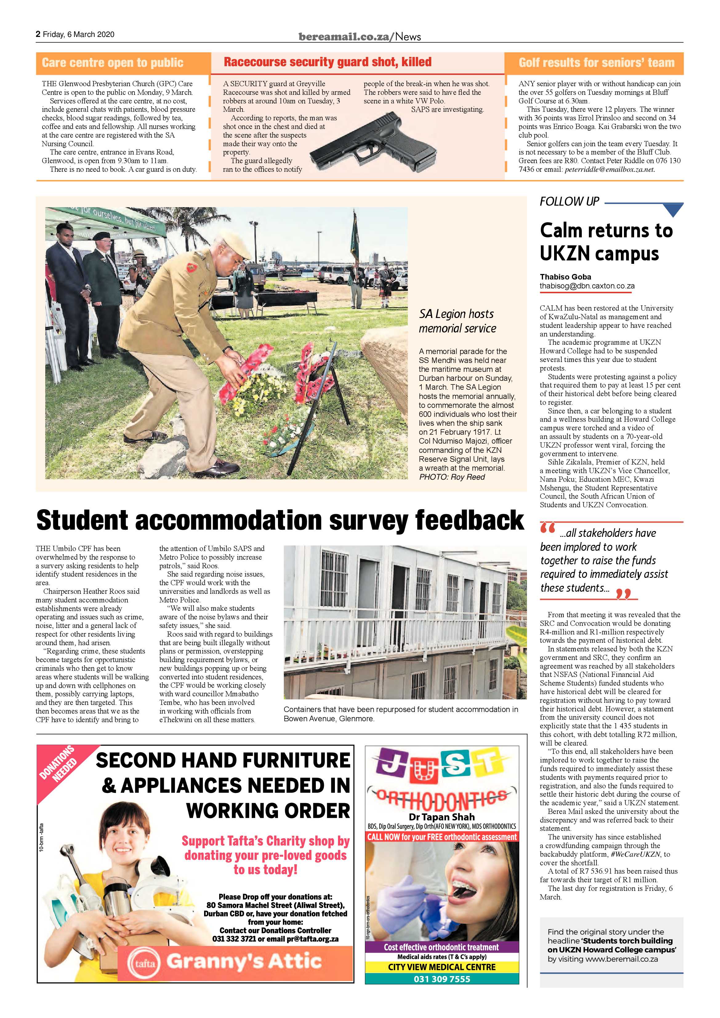 Berea Mail 6 March 2020 page 2