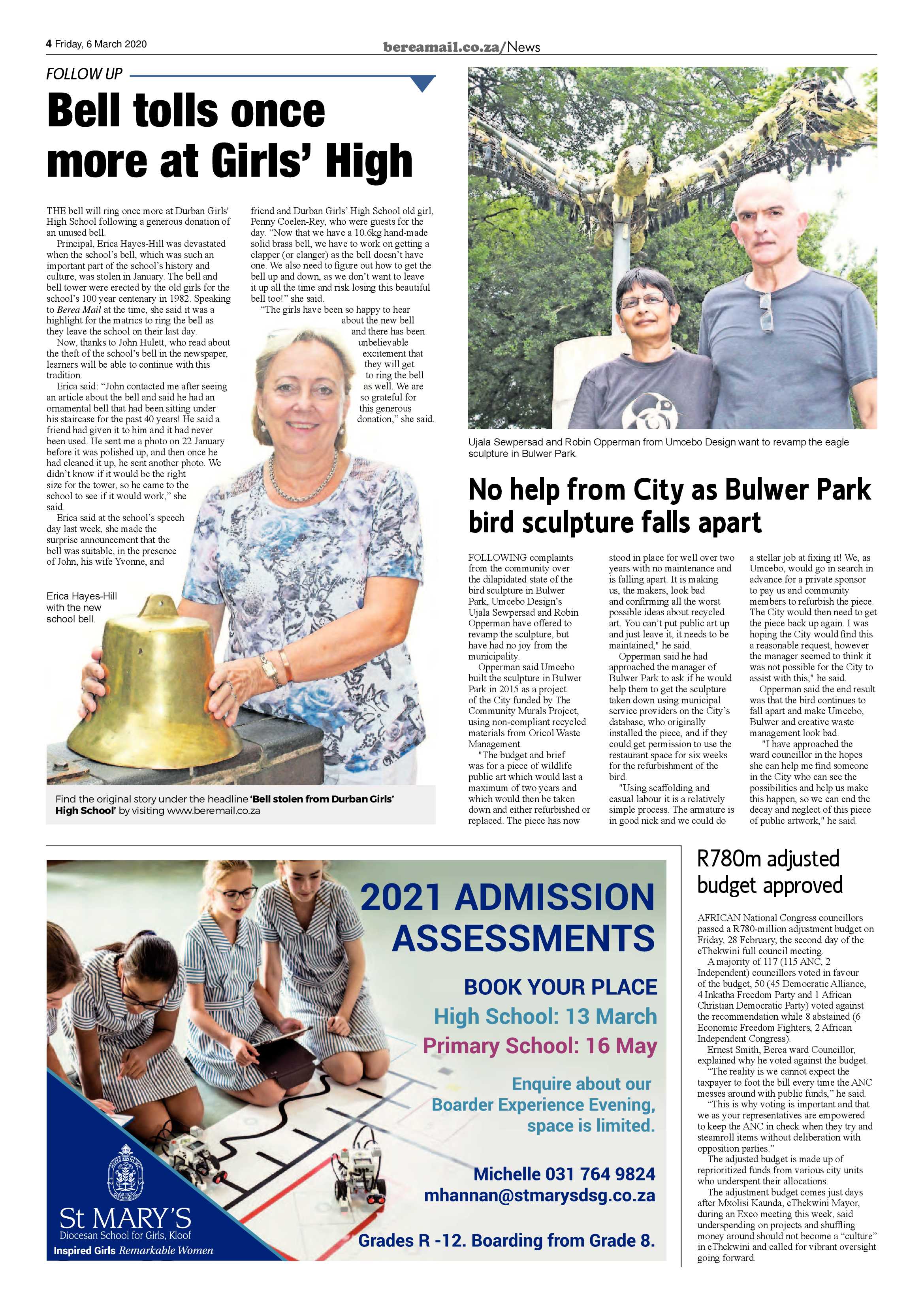 Berea Mail 6 March 2020 page 4