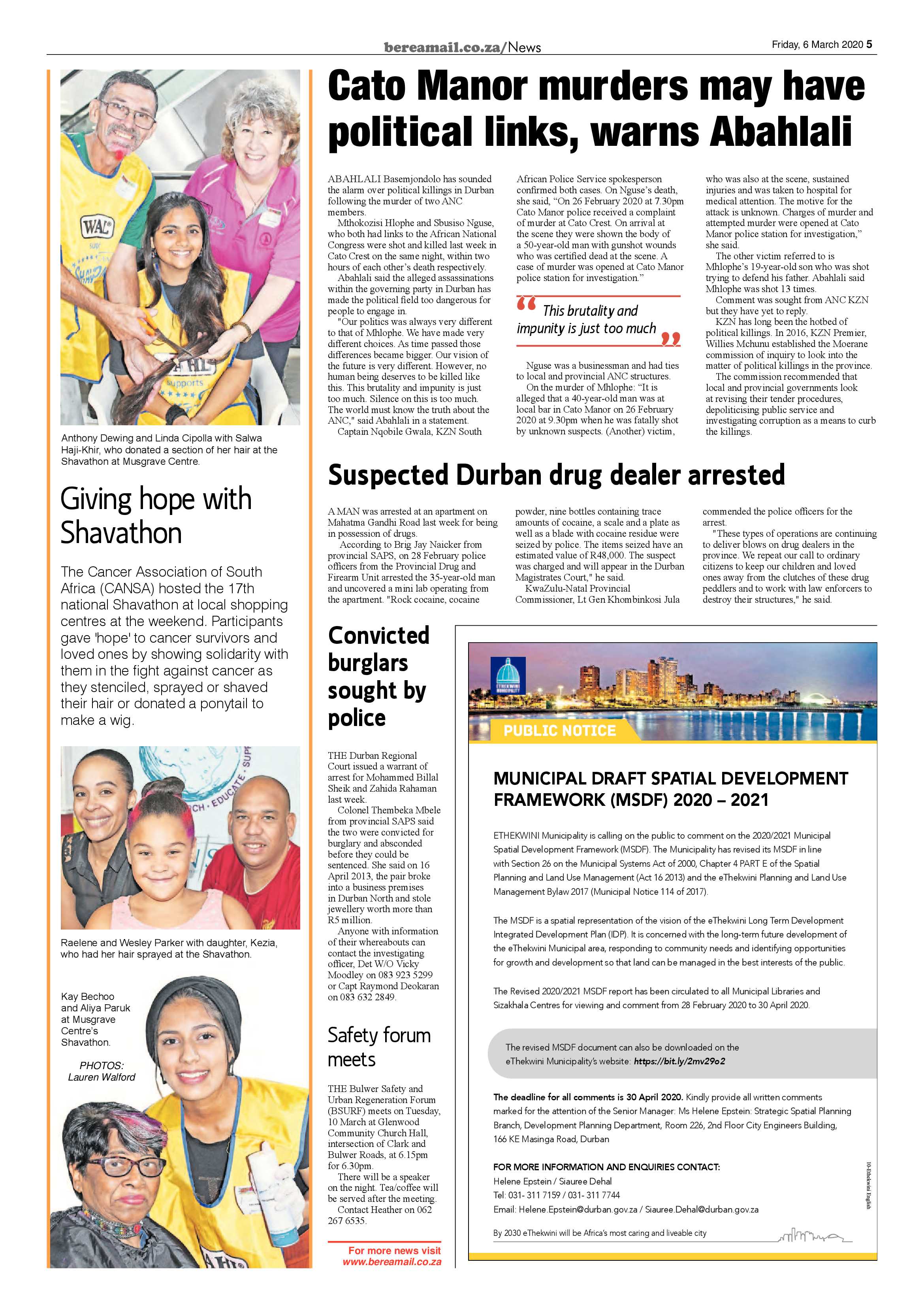 Berea Mail 6 March 2020 page 5