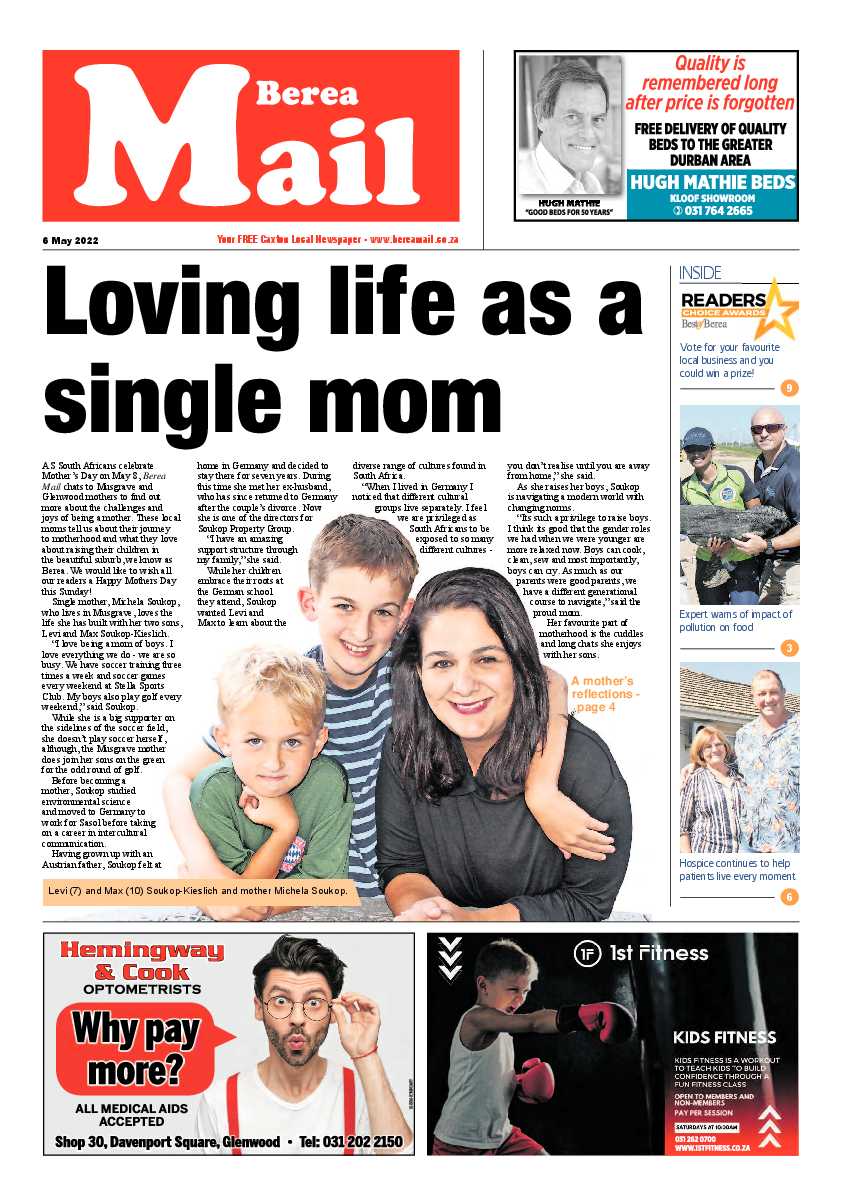 Berea Mail 6 May 2022 page 1