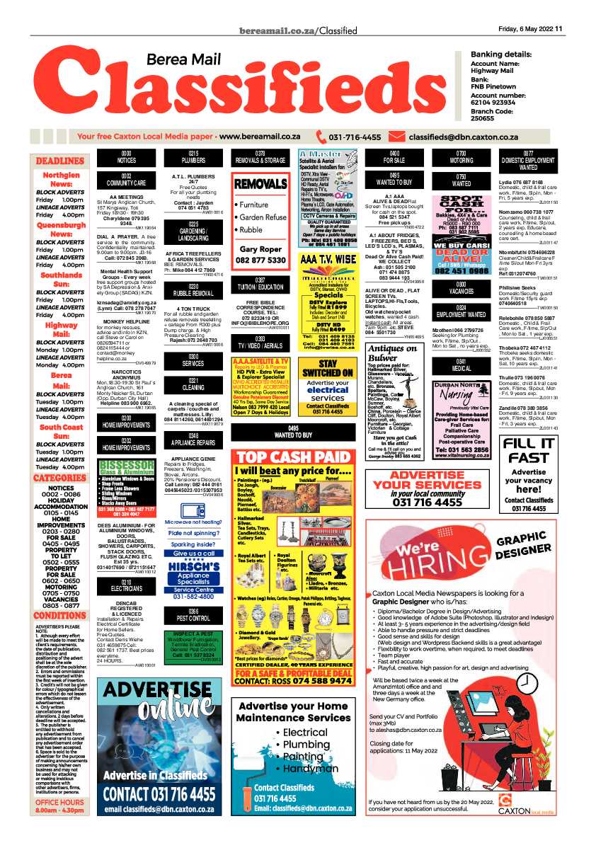 Berea Mail 6 May 2022 page 11