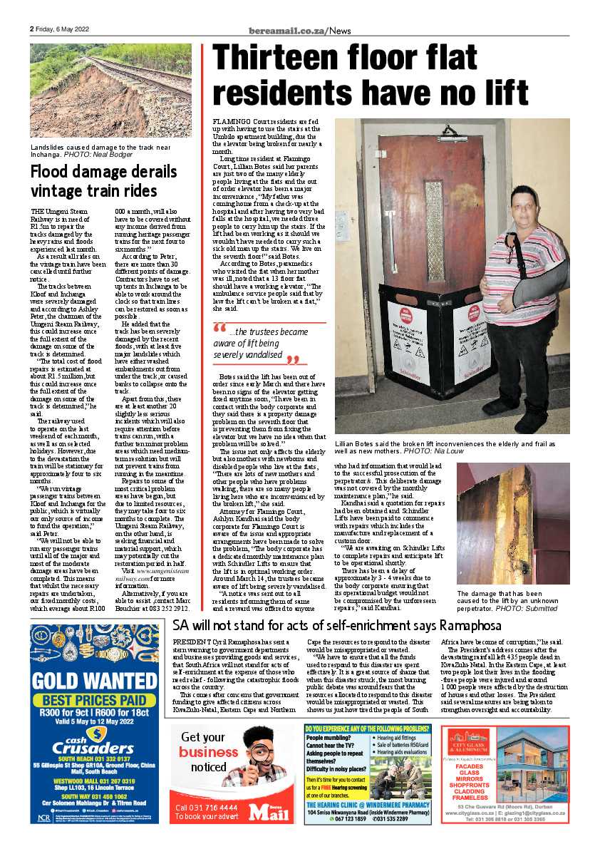 Berea Mail 6 May 2022 page 2