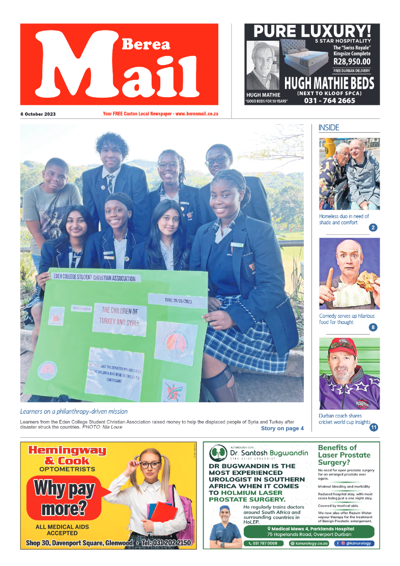 Berea Mail 6 October 2023 page 1