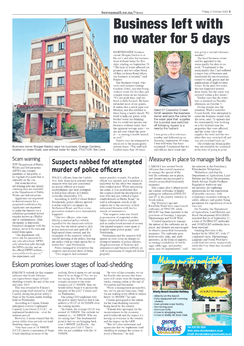 Berea Mail 6 October 2023 page 3