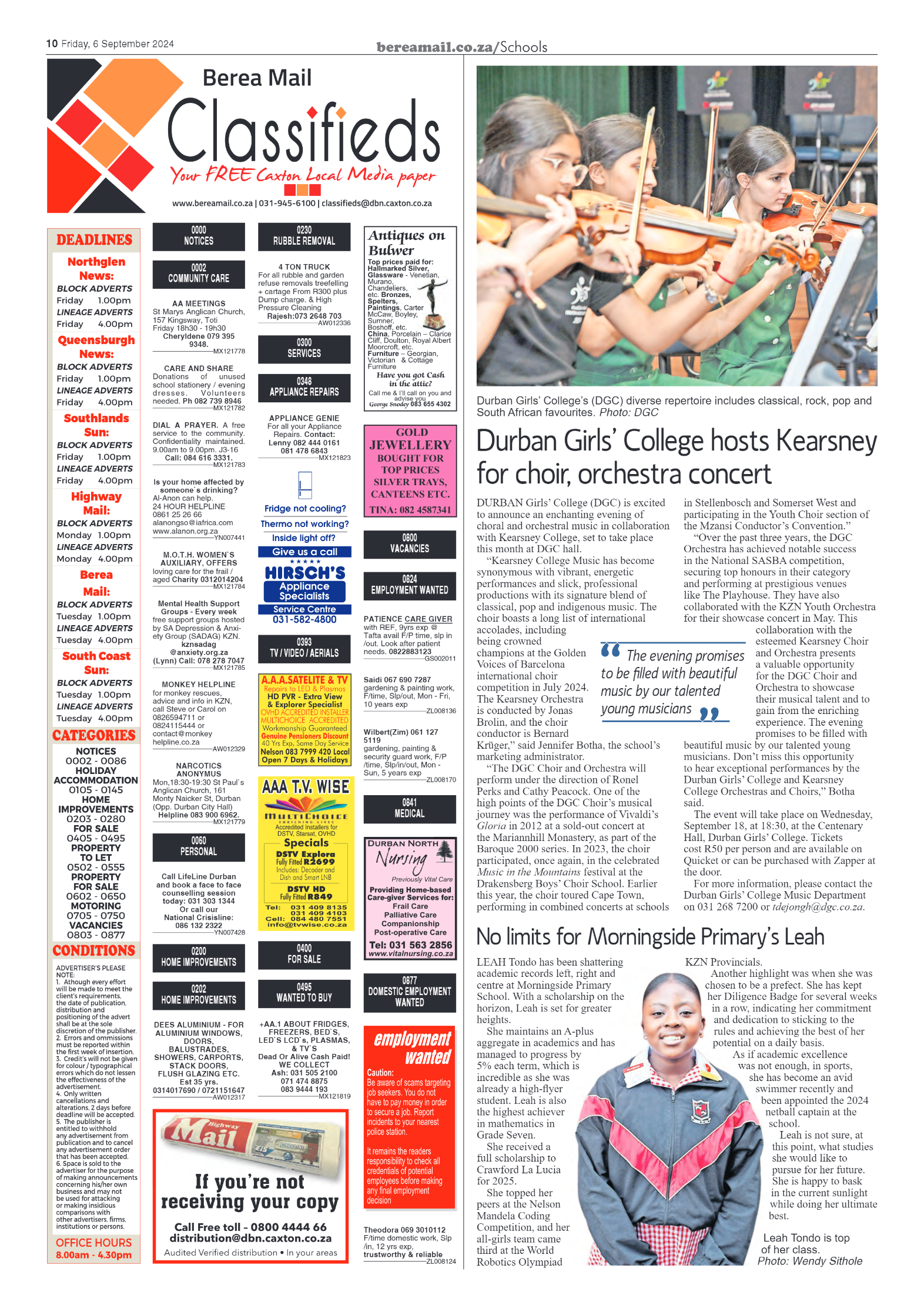 Berea Mail 6 September 2024 page 10