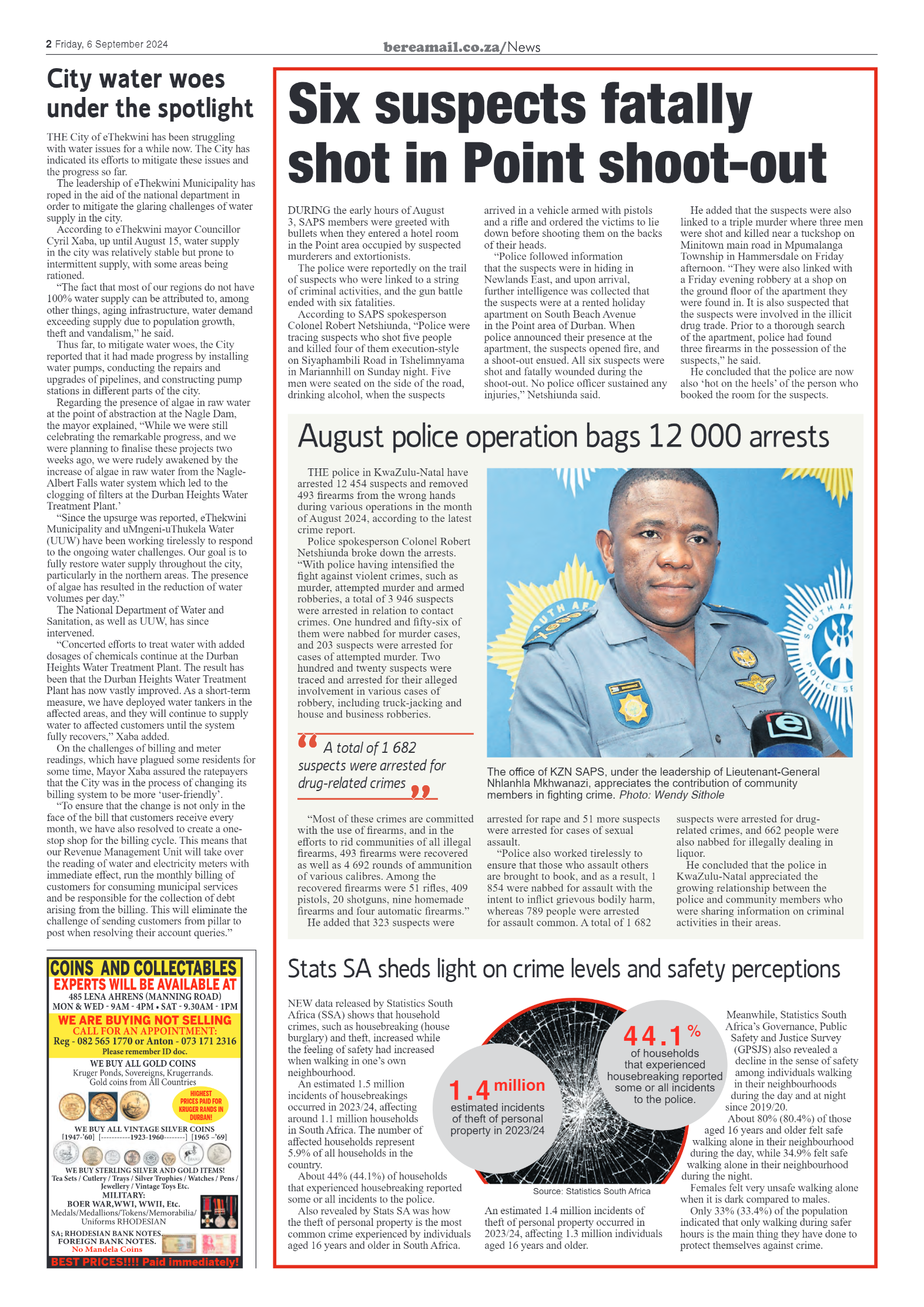 Berea Mail 6 September 2024 page 2