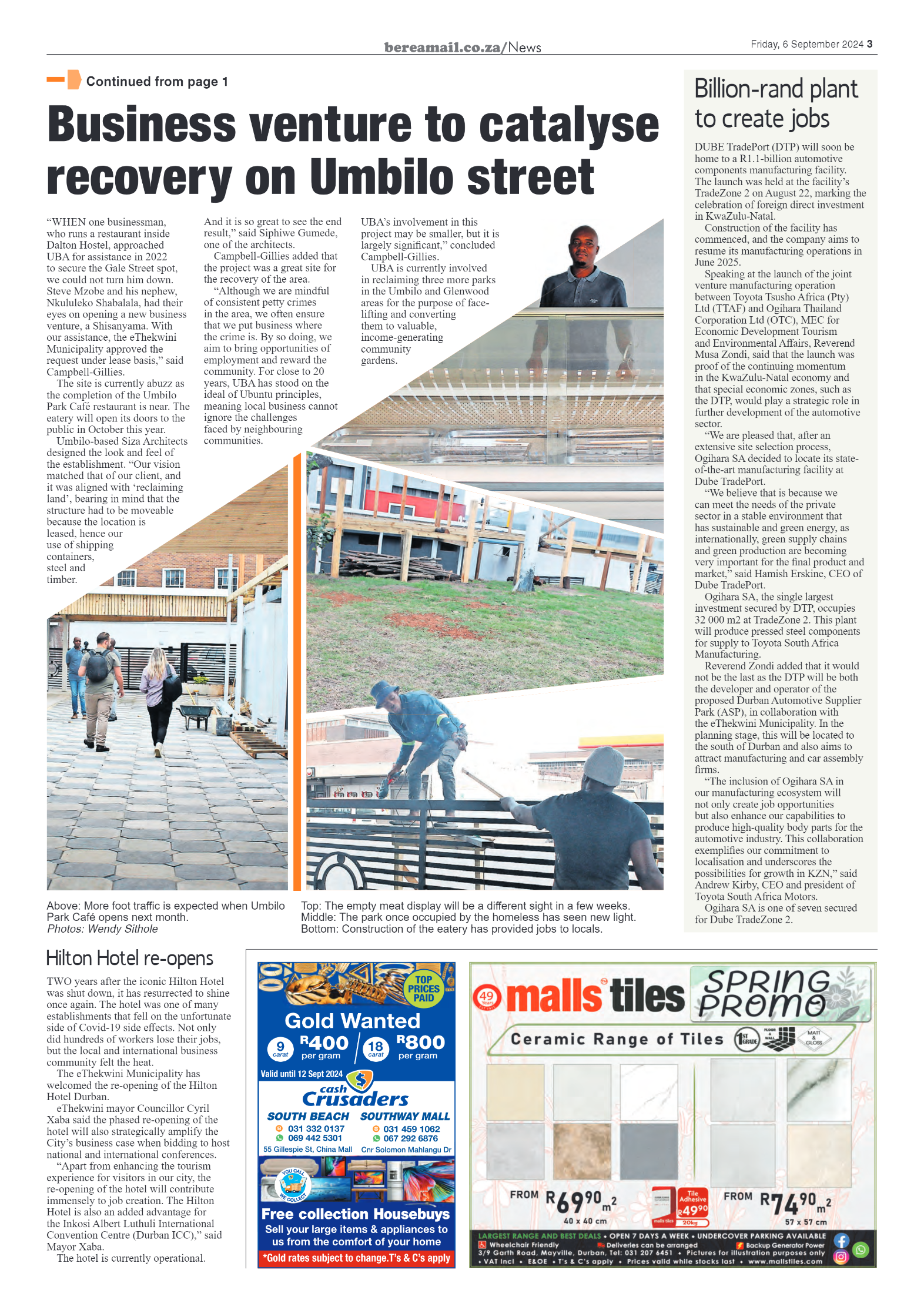 Berea Mail 6 September 2024 page 3