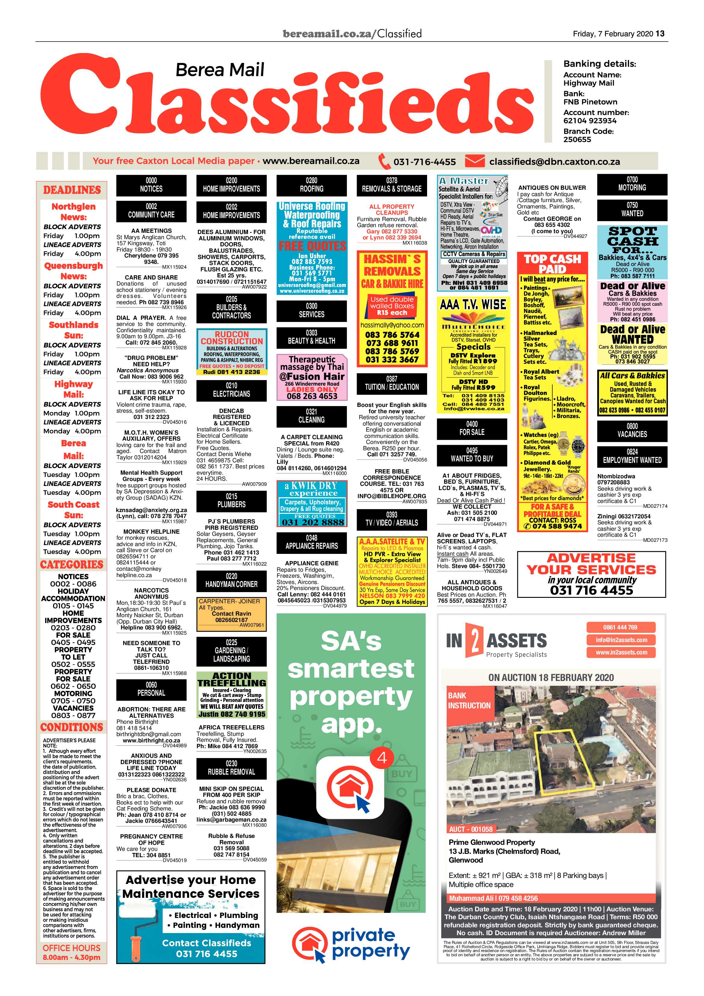 Berea Mail 7 February 2020 page 13