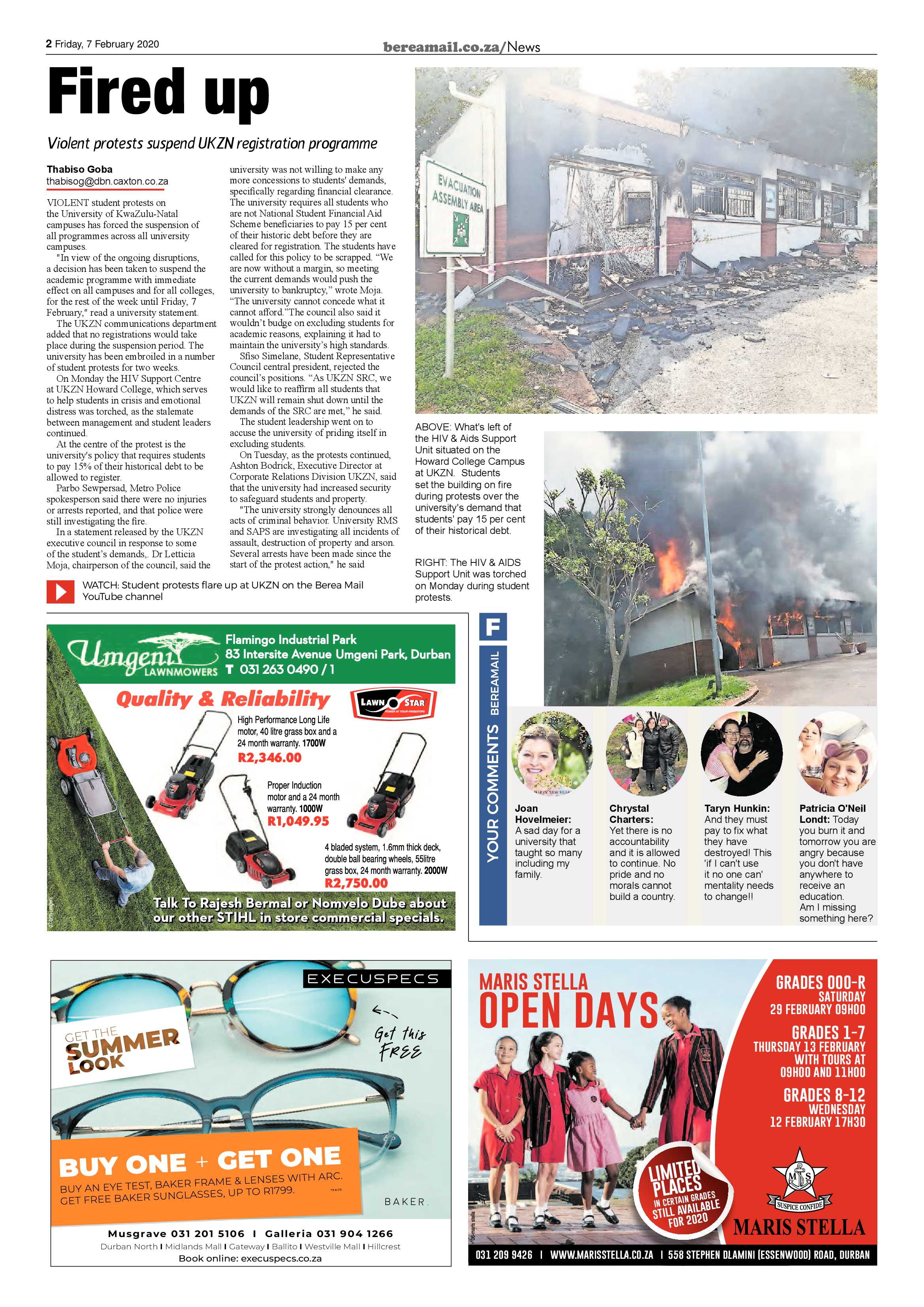 Berea Mail 7 February 2020 page 2