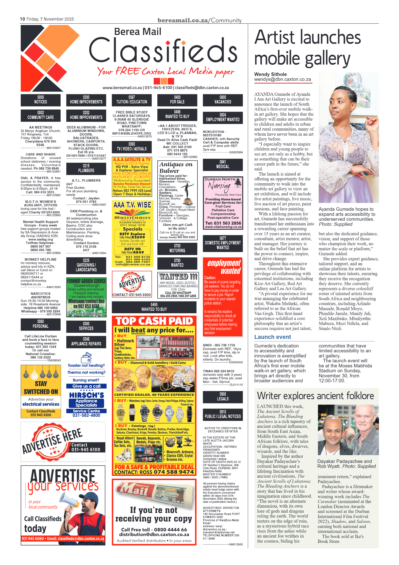 Berea Mail 7 November 2025 page 10