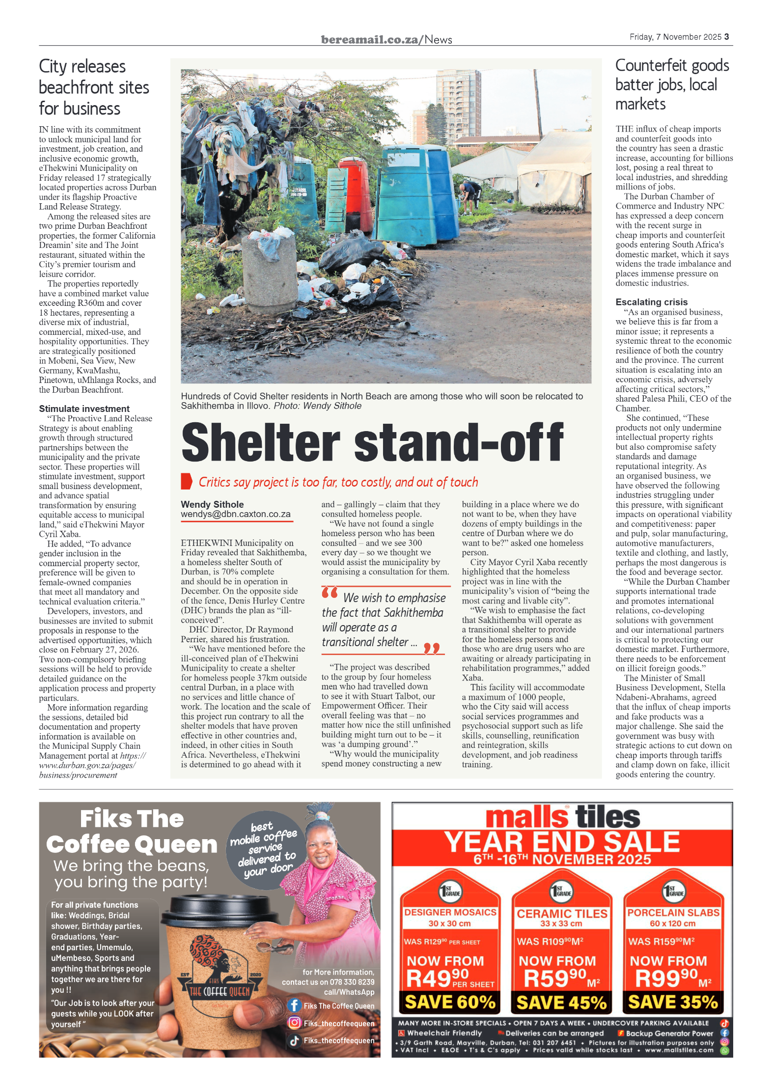 Berea Mail 7 November 2025 page 3