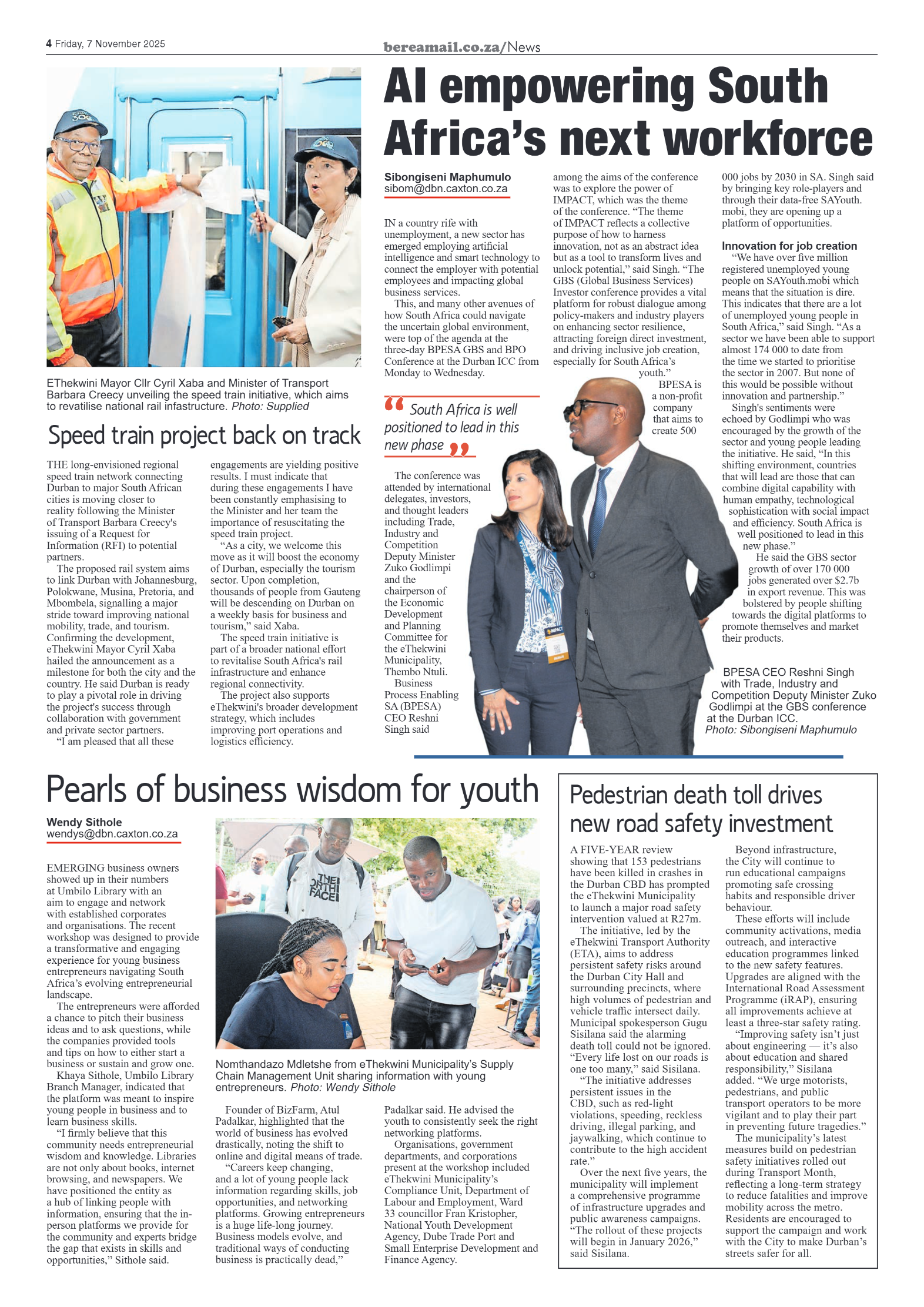 Berea Mail 7 November 2025 page 4