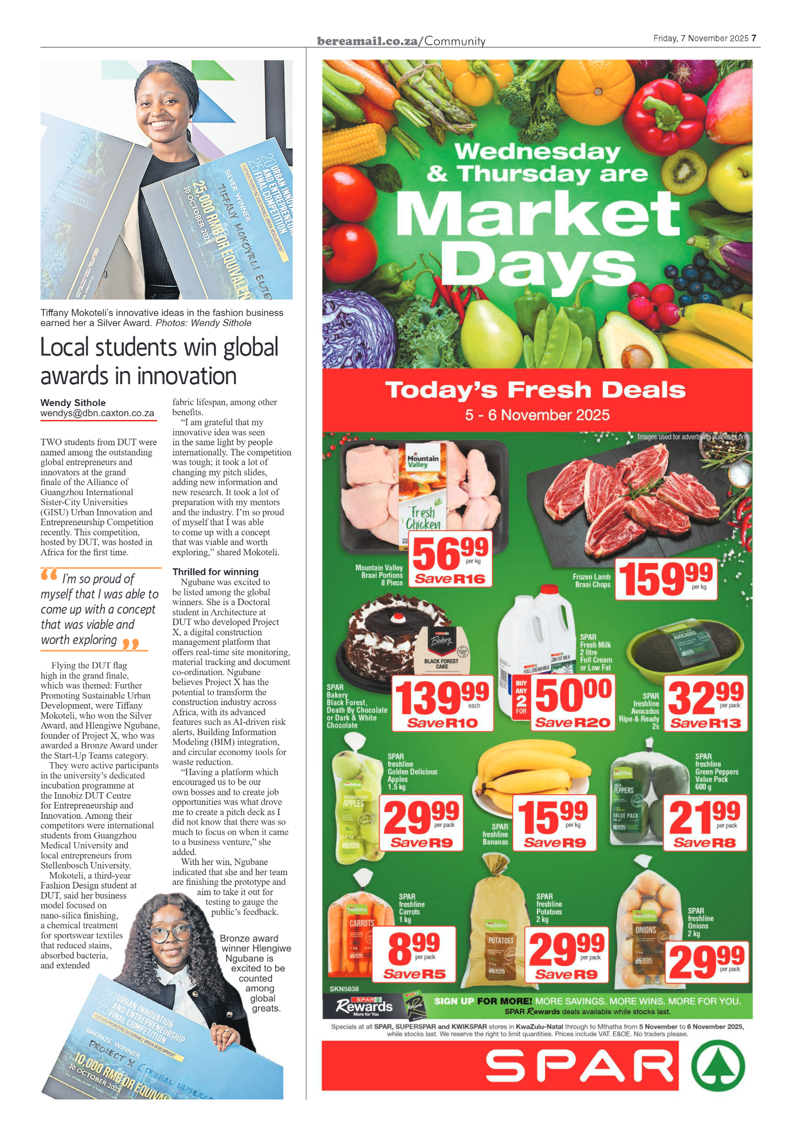 Berea Mail 7 November 2025 page 7